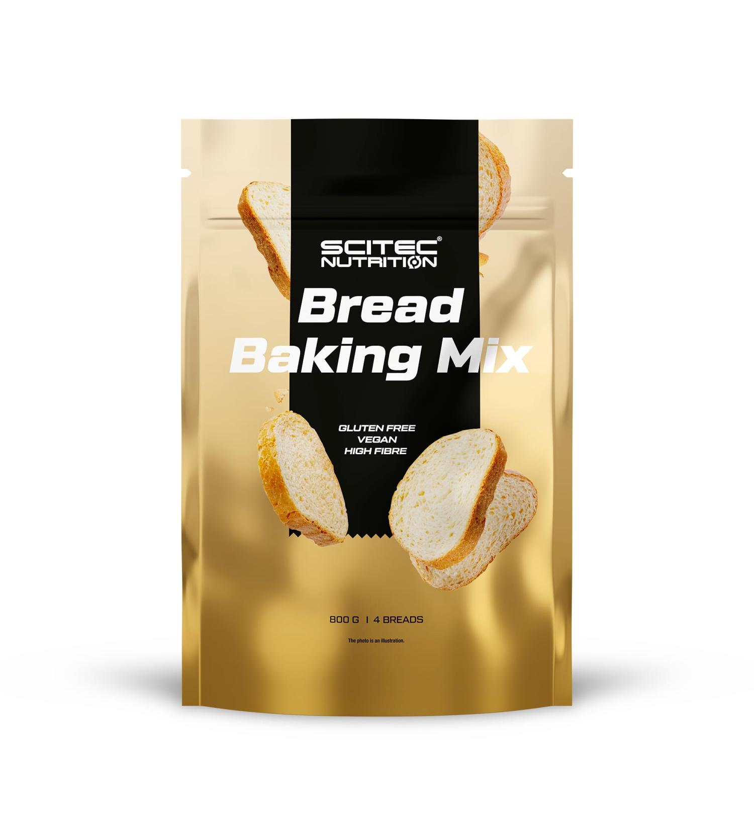 Scitec Nutrition Bread Baking Mix 800g - Vegan, Gluten-Free & High Fiber - Quick & Easy - Buy Online on GoSupps.com
