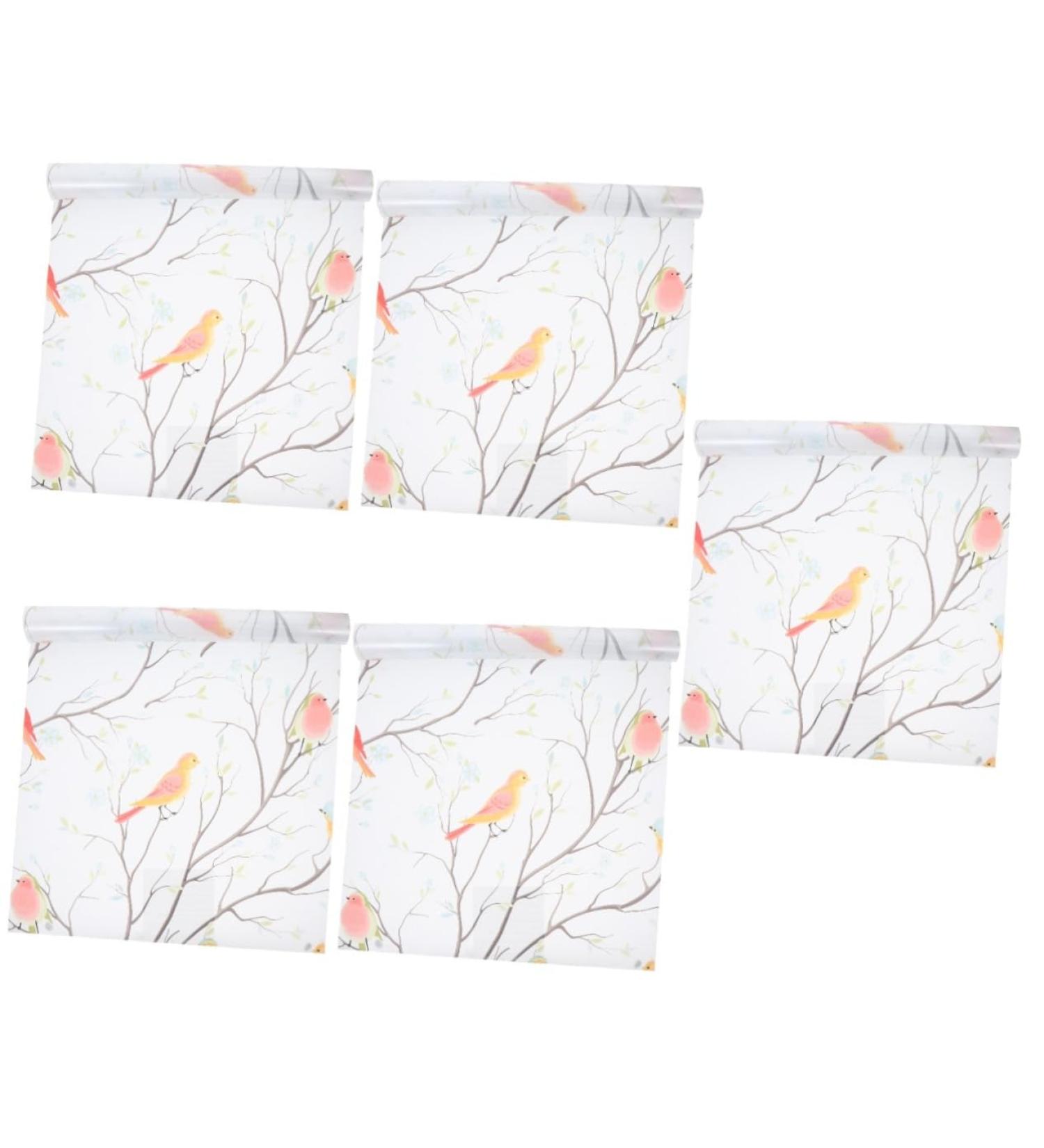 Zerodeko 5 Pcs Glass Film Window Sticker Window Film Bird Window Sticker Stickers Decor Frosted Sticker Birds Window Sticker Chic Window Sticker Glue-Free Window Sticker Opaque 3D Colorfulx5pcs 300x45cmx5pcs - Buy Online on GoSupps.com