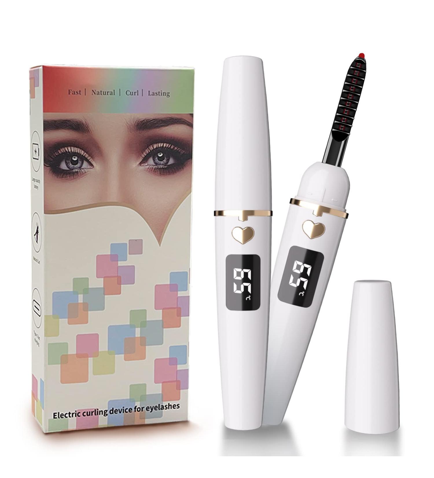 Heated Eyelash Curlers Portable Heated Lash Curler Heated Eyelash Curler Intelligent Power 0ff Makeup Electric Eyelash Curler with Eyelash Comb 24 Hours Long Lasting - White/831 (Color : White Si X8132MM White - Buy Online on GoSupps.com