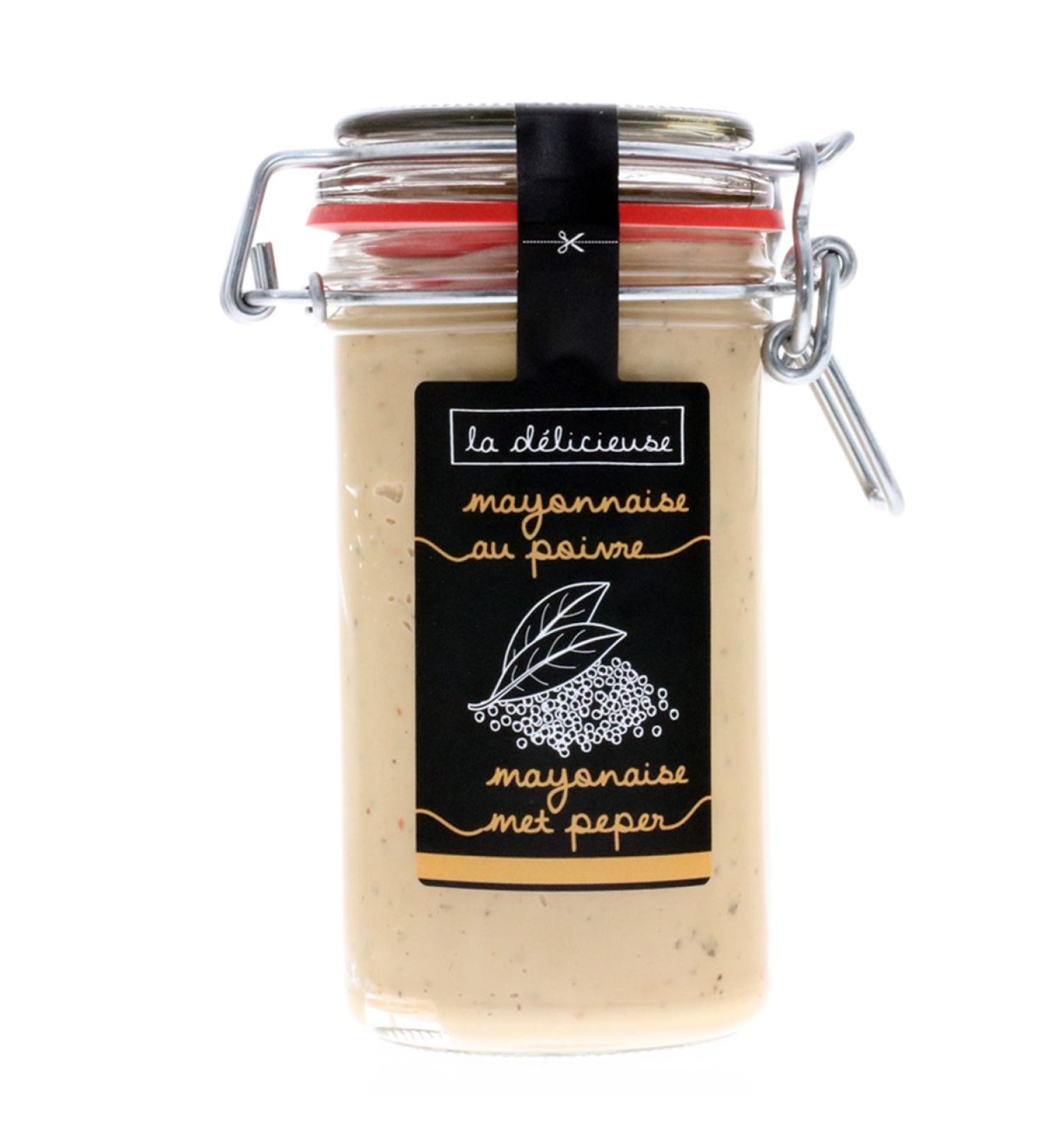La D licieuse Super tasty premium delicacy mayonnaise from a Belgian family business pepper 250 ml - Buy Online on GoSupps.com