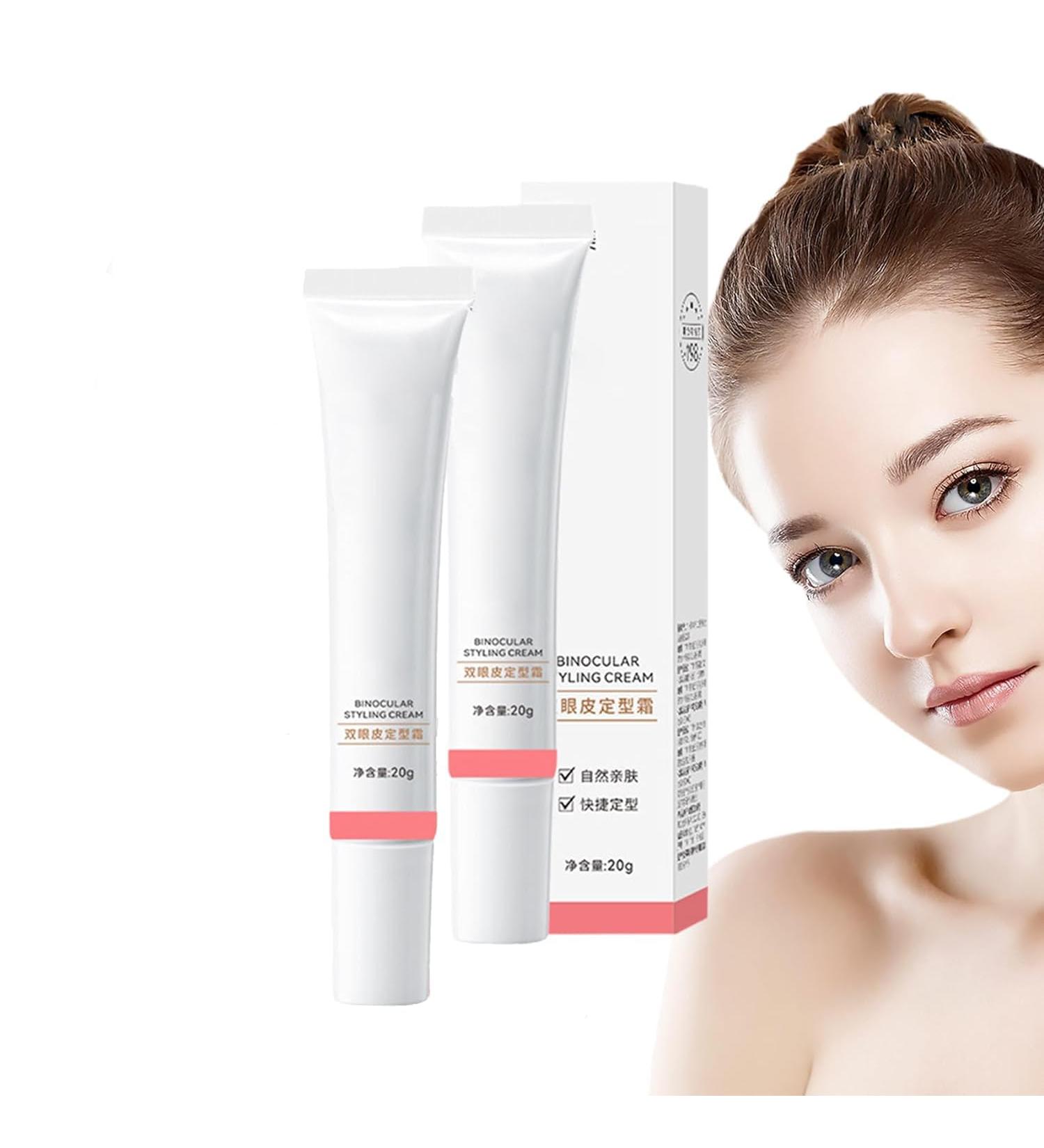 2PCS Double Eyelid Styling Cream Double Eyelids Modeling Cream Waterproof Double-fold Eyelids Cream Long Lasting Invisible Double Eyelid Shaping Styling Cream - Buy Online on GoSupps.com