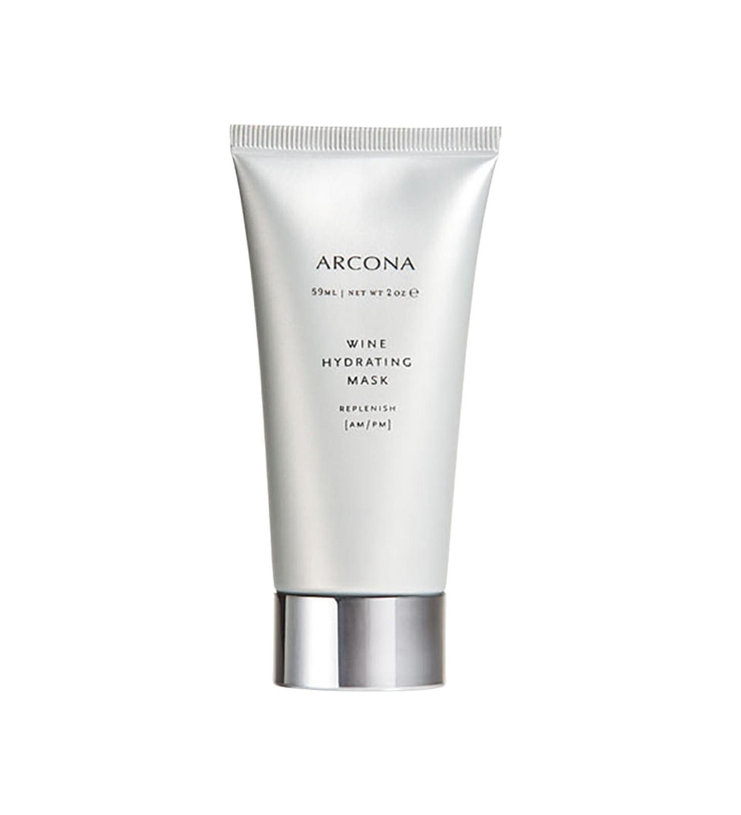 ARCONA Wine Hydrating Mask - Grape Seed Wine Extracts Resveratrol Squalene Shea Butter + Vitamin E Nourish + Replenish Dehydrated Skin - 2 oz. Made In The USA