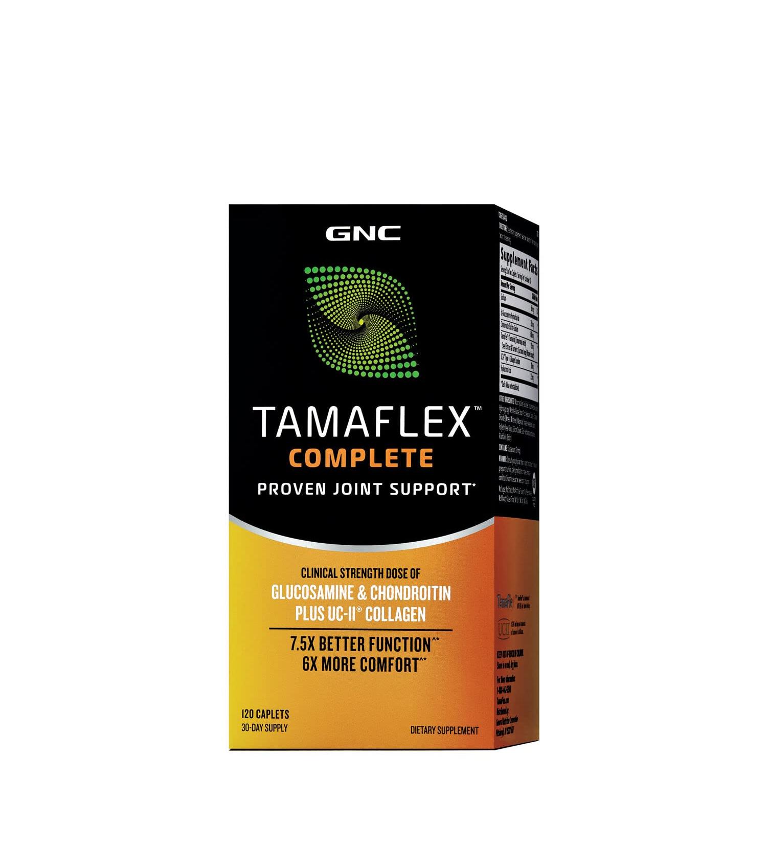 GNC Tamaflex Complete 120 Caplets - Advanced Joint Support Formula - Buy Online on GoSupps.com