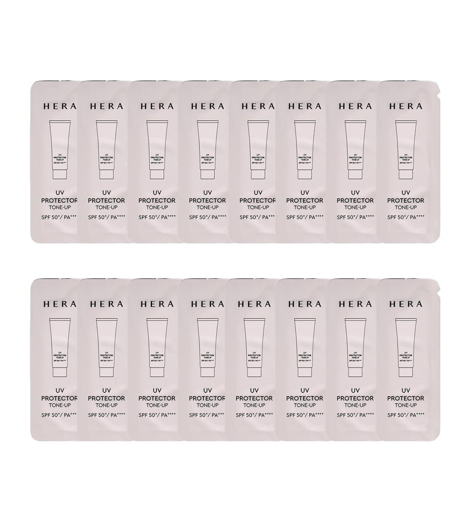 AMOREPACIFIC HERA  HERA  NEW Hera UV Protector TONE-UP SPF50+ / PA++++ 24PCS Sample Sachets  2022  1ML X 24PCS  24ml