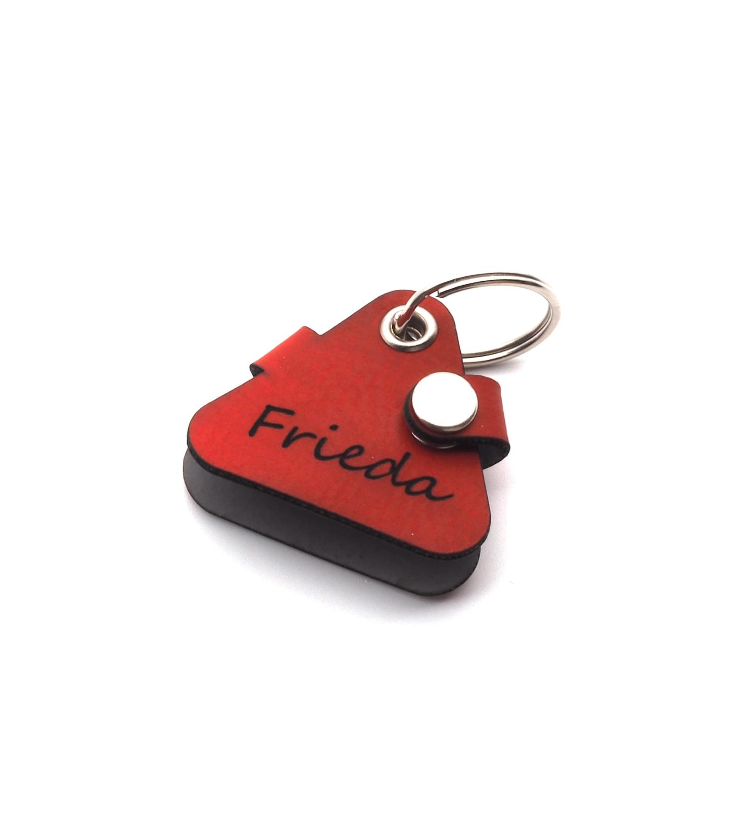 Copter Farm Dog Brand Bag - Engraved Leather Dog Collar | Customizable | Art & Real Leather | Unique Red Triangle Design - Buy Online on GoSupps.com