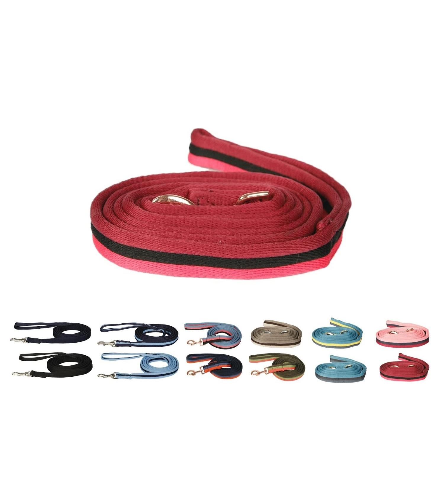 netproshop Leash and Lead Rope Soft Softlunge with Carabiner (2 Meters) Color Selection Color: Pink/Black