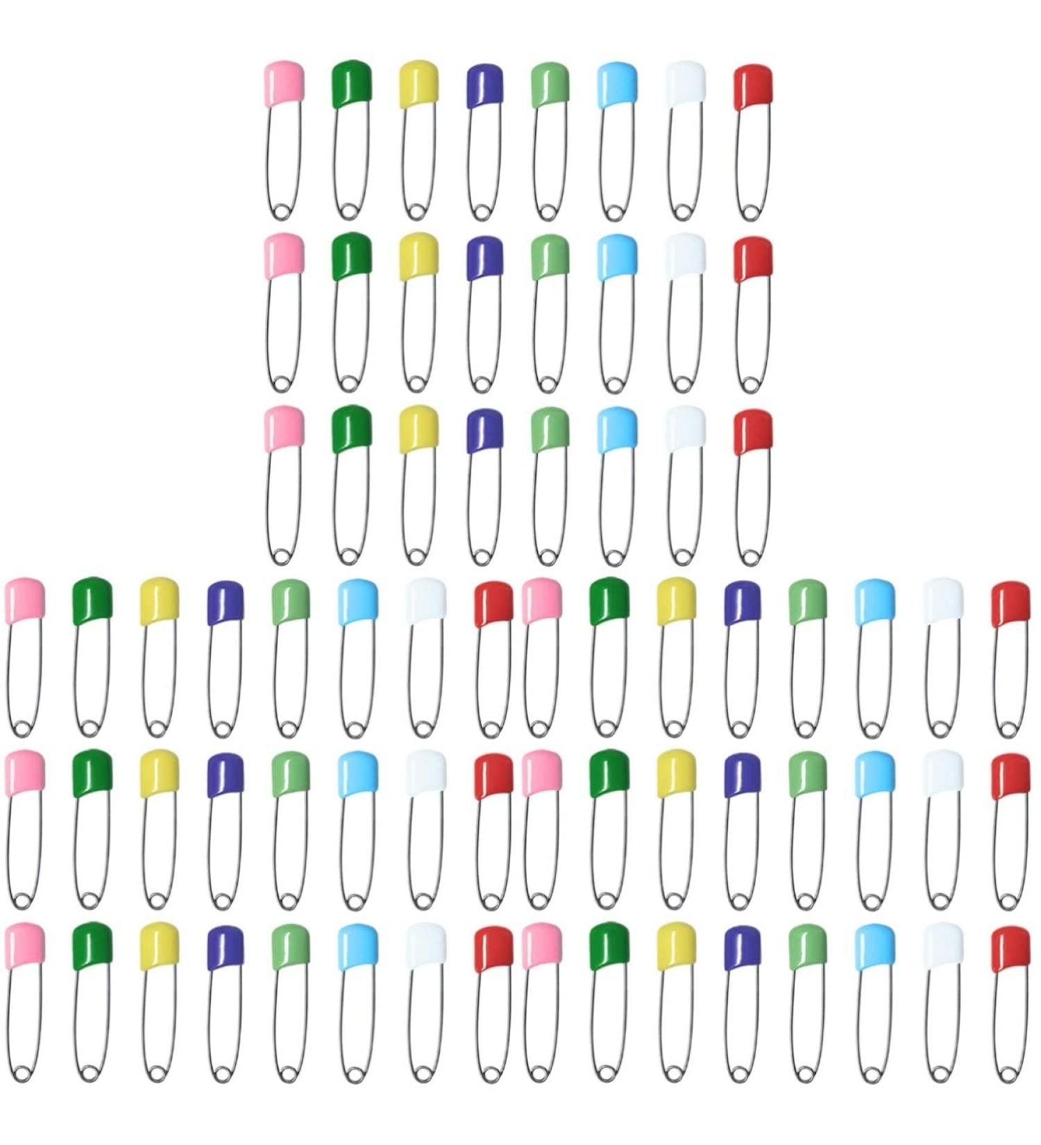 300 Pcs iplusmile Safety Pins for Baby Diapers and Clothing - Colorful 5.4x1cm - Childproof Locking Design - Buy Online on GoSupps.com