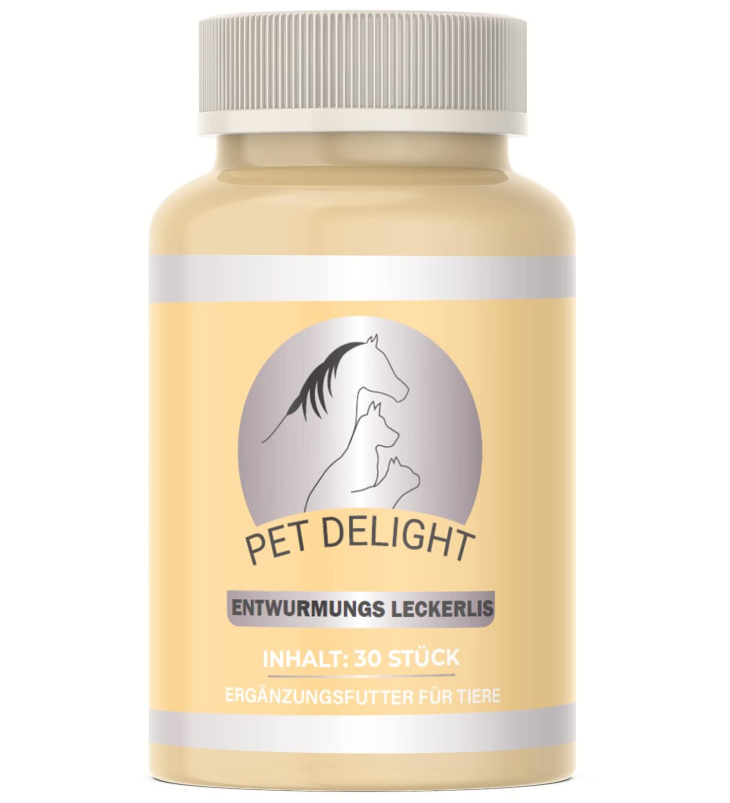 Pet Delight Wurm Treats - Natural Worm Cure for Dogs Cats & Birds | 1 Pack De-Wormer - Buy Online on GoSupps.com
