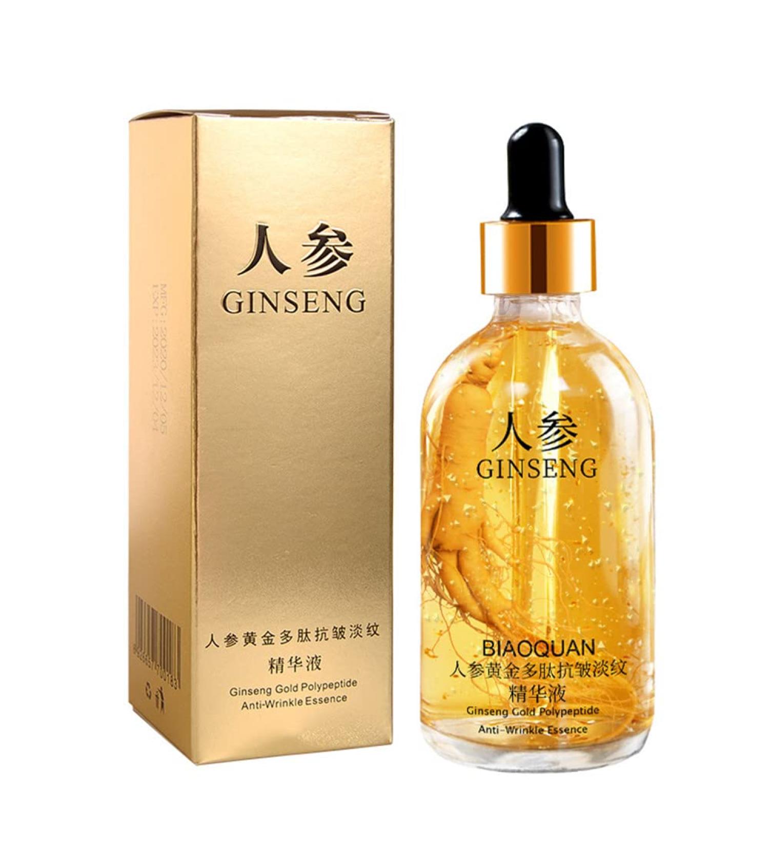 Ginseng Polypeptide Anti-Ageing Essence | Anti-Wrinkle Serum & Gold Ginseng Face Serum | Reduce Fine Lines with Ginseng Essential Oil 100ml - Buy Online on GoSupps.com