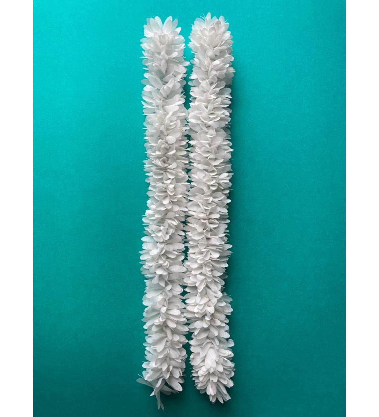 Dreams Bharathantiyam White Jasmine Flower Gajra - 12 Inch | Synthetic Fabric | Stunning Hairstyles - Buy Online on GoSupps.com