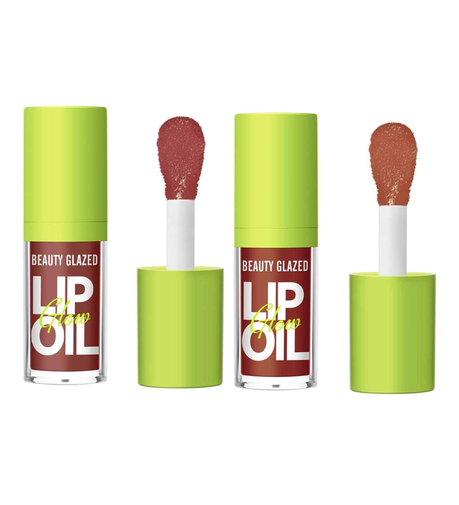 Big Brush Head Pink Lip Gloss Set - Long Lasting, Moisturizing, Non-Stick Cup Lipsticks (#107+108) - Buy Online on GoSupps.com