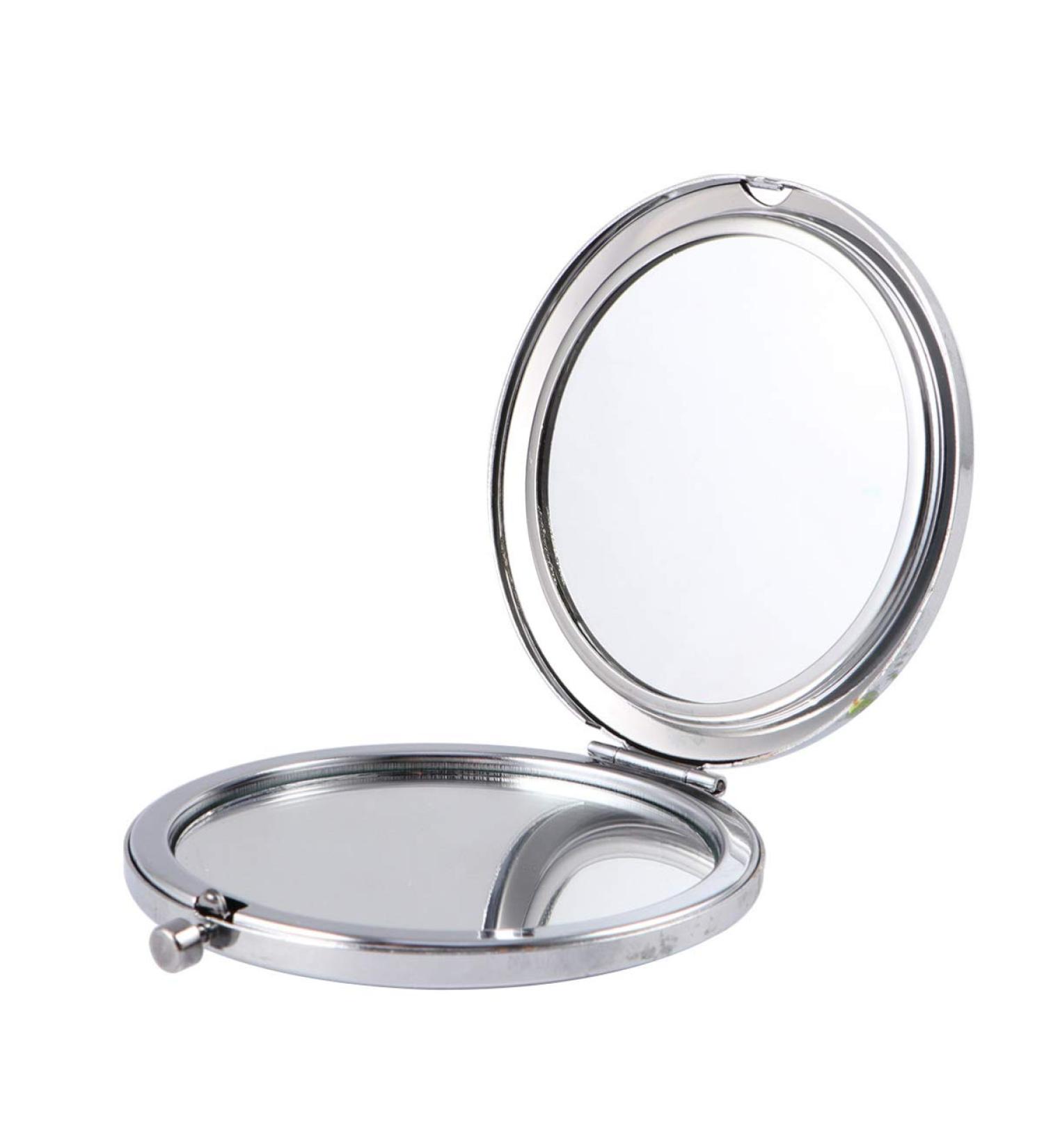 Minkissy 1pc Small Mirror Crystal Mirror Compact Cosmetic Mirror Double Side Mirror Pocket Mirror for Women Small Compact Mirror Circle Mirrors Makeup Mirror Mini Beauty Mirror Travel Red - Buy Online on GoSupps.com