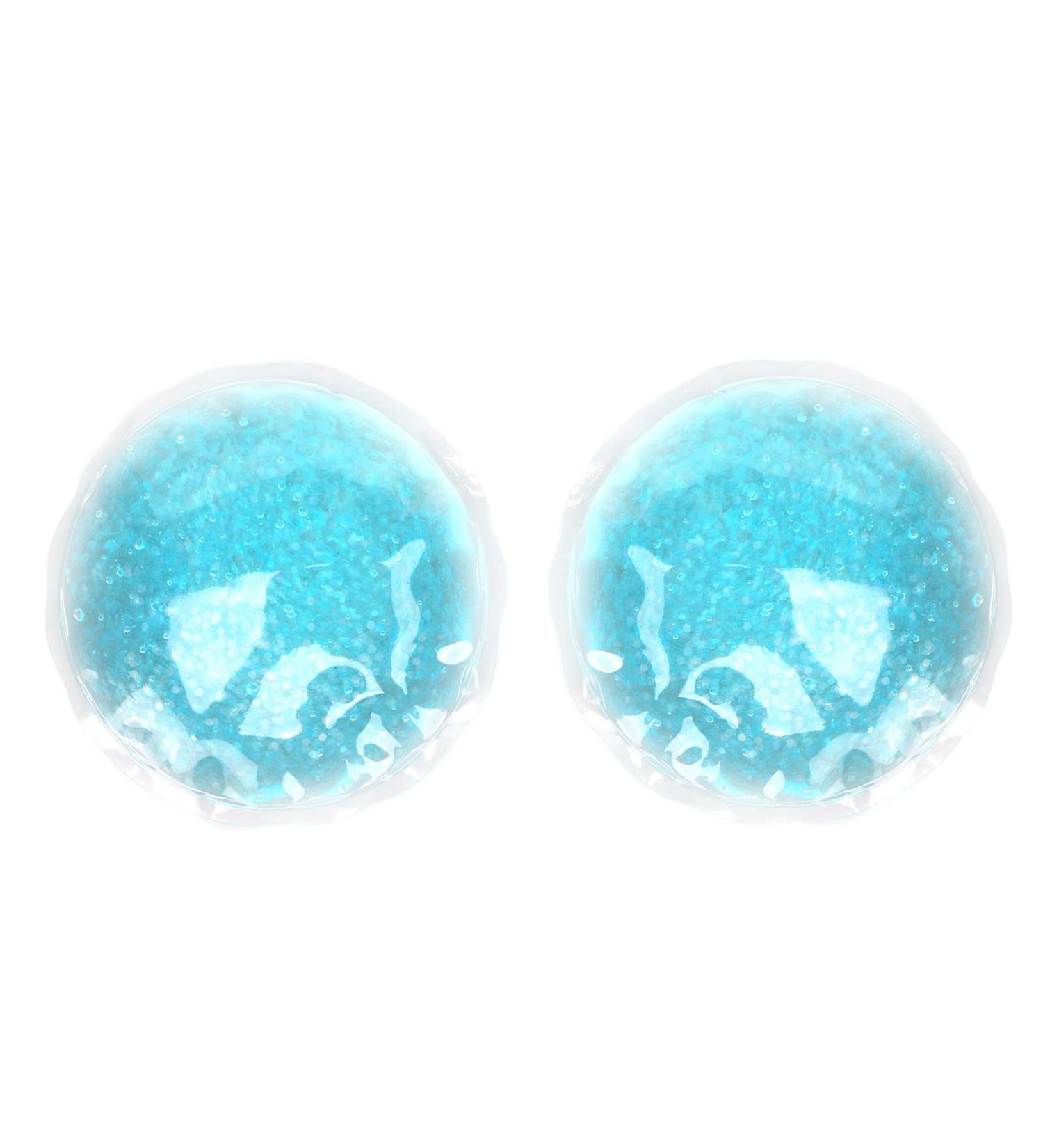 Luqeeg Ice Gel Eye Pillow Warm Cold Compress Ergonomic Design Round Eye Pack Cooling Gel Eye Pillow with LeakProof Design for Eye Fatigue Swelling Relief Students - Buy Online on GoSupps.com