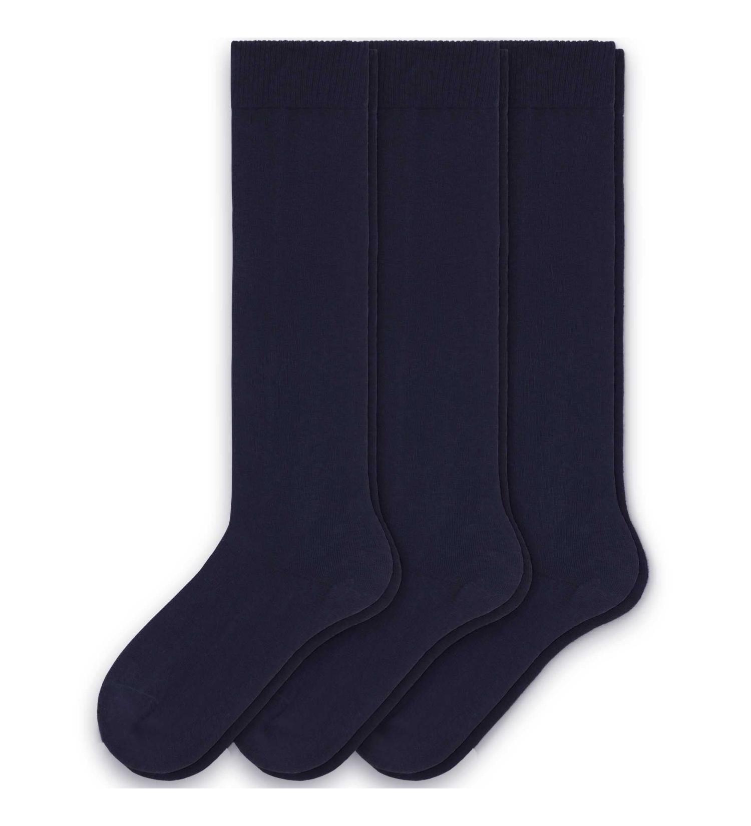 Sugar Free Sox Women's Knee High Diabetic Socks 3 Pack - Non-Binding Comfort (9-11 Navy) - Buy Online on GoSupps.com