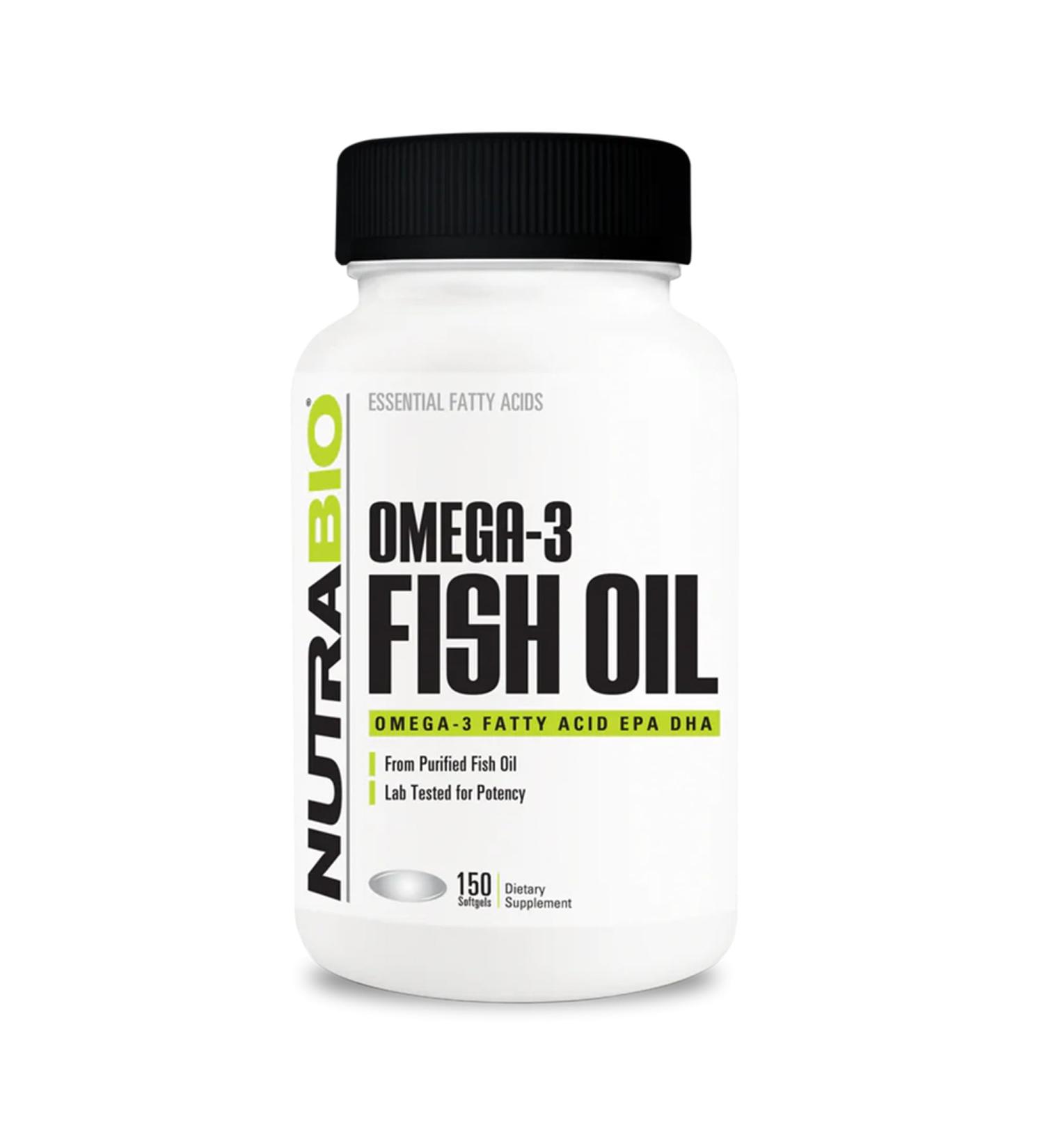 NutraBio Omega 3 Fish Oil Supplements 2 000mg 150 Softgels - EPA DHA Omega 3 Fatty Acid Supplement to Help Support a Healthy Heart 150 Count (Pack of 1) - Buy Online on GoSupps.com