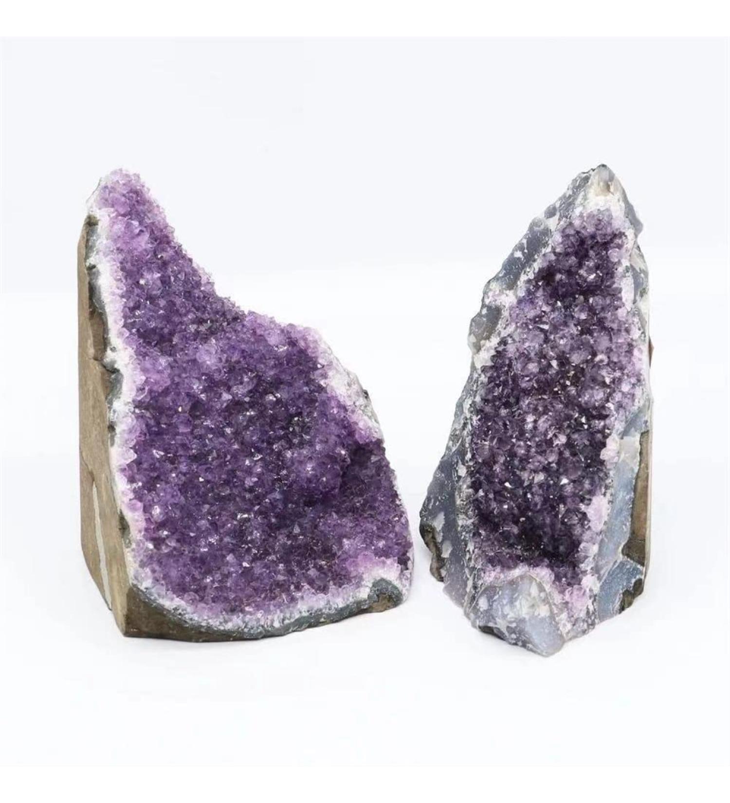 Natural Crystal Rough Stones 1pc 300g-1500g Natural Dark Amethyst Geode Stone Crystal Cluster Gift Ornaments (Color : 1pc 300g-390g) - Buy Online on GoSupps.com