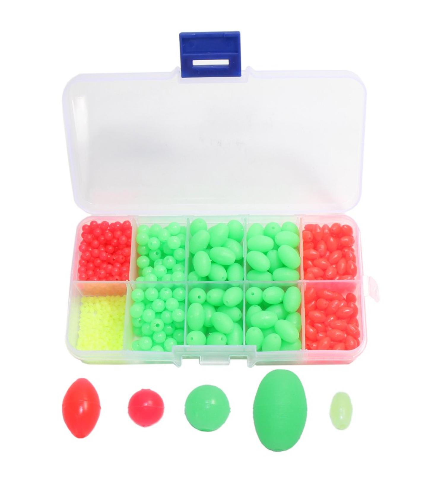 High-Quality Luminous Croch Beads for Fishing - 700 Pieces in Green Various Sizes & Colors - Shop Internationally! - Buy Online on GoSupps.com
