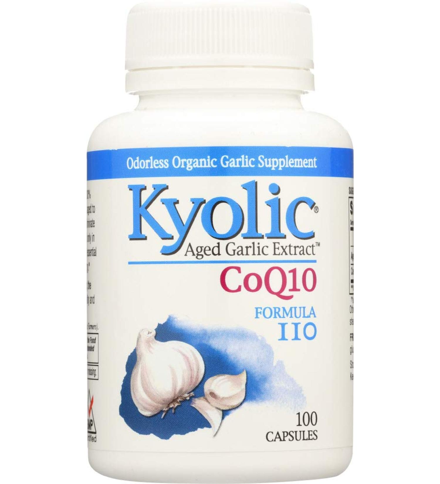 Premium Garlic Extract with Co-Q-10 Formula | 110 Capsules for Heart Health & Antioxidant Support - Shop Internationally - Buy Online on GoSupps.com