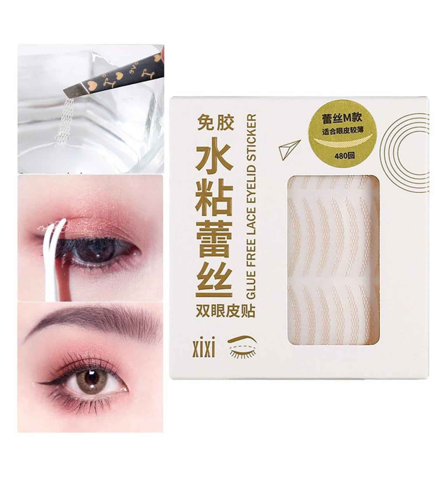 Waterproof Slip-Float Double Eyelid Lifting Tapes - 24h Stripes for Instant Eyelid Enhancement - Buy Online on GoSupps.com
