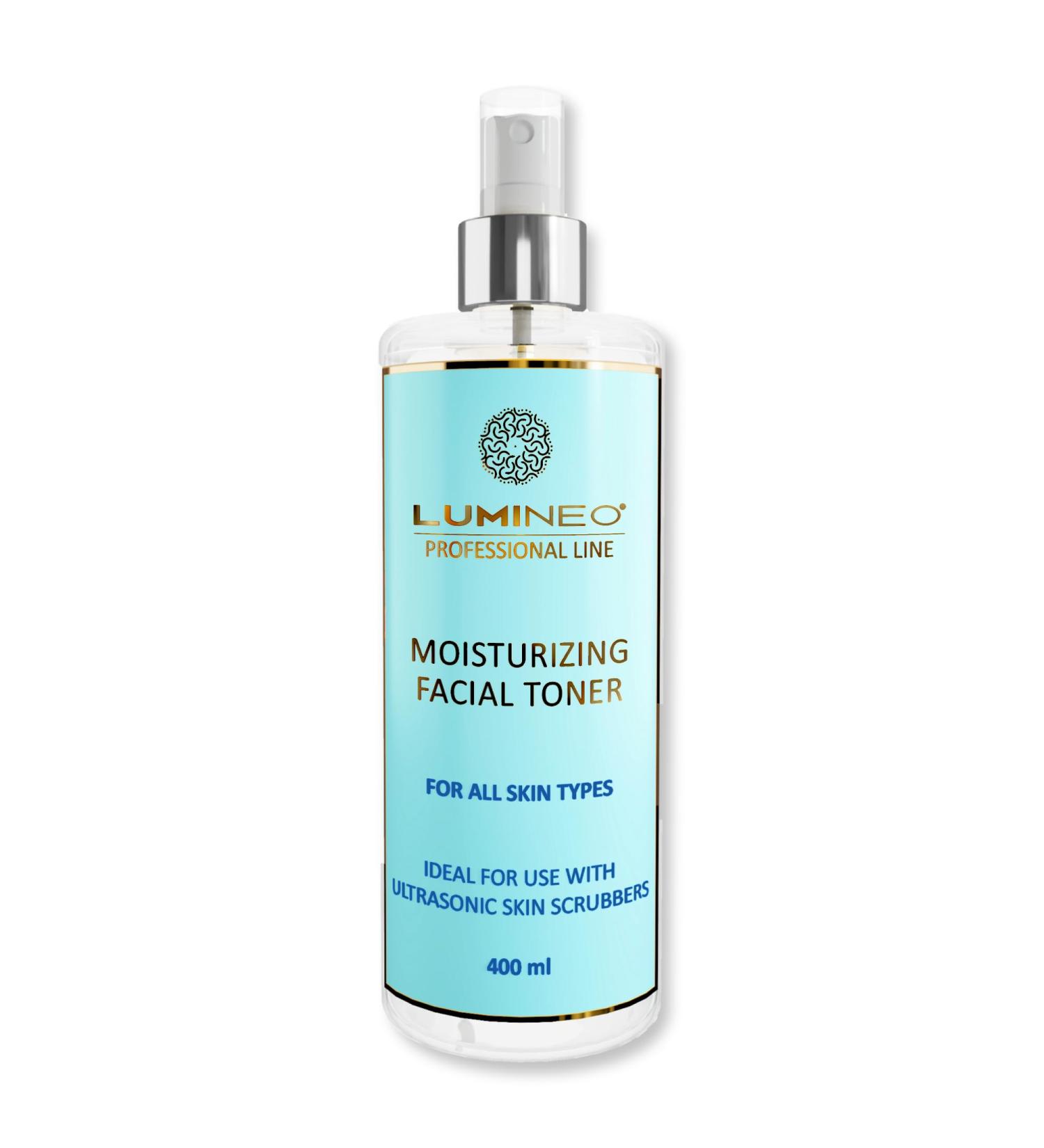  Lumineo Lumineo Hydrating Toner (400 ml) designed for use with ultrasonic devices exfoliators and dermarollers. Helps cleanse during exfoliation hydrates and prevents dryness. - Buy Online on GoSupps.com
