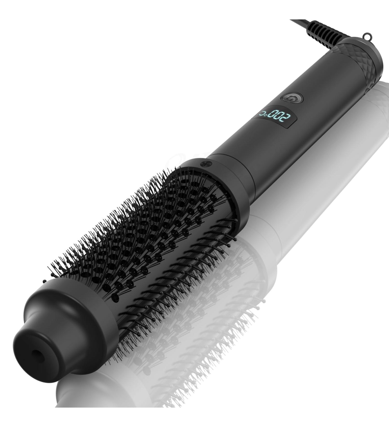 High-Performance 1.5" Thermal Curling Brush - Ionic Heated Round Brush with Tourmaline & Ceramic 10 Temp Settings Travel Friendly - Perfect for Volumizing Curls - Buy Online on GoSupps.com