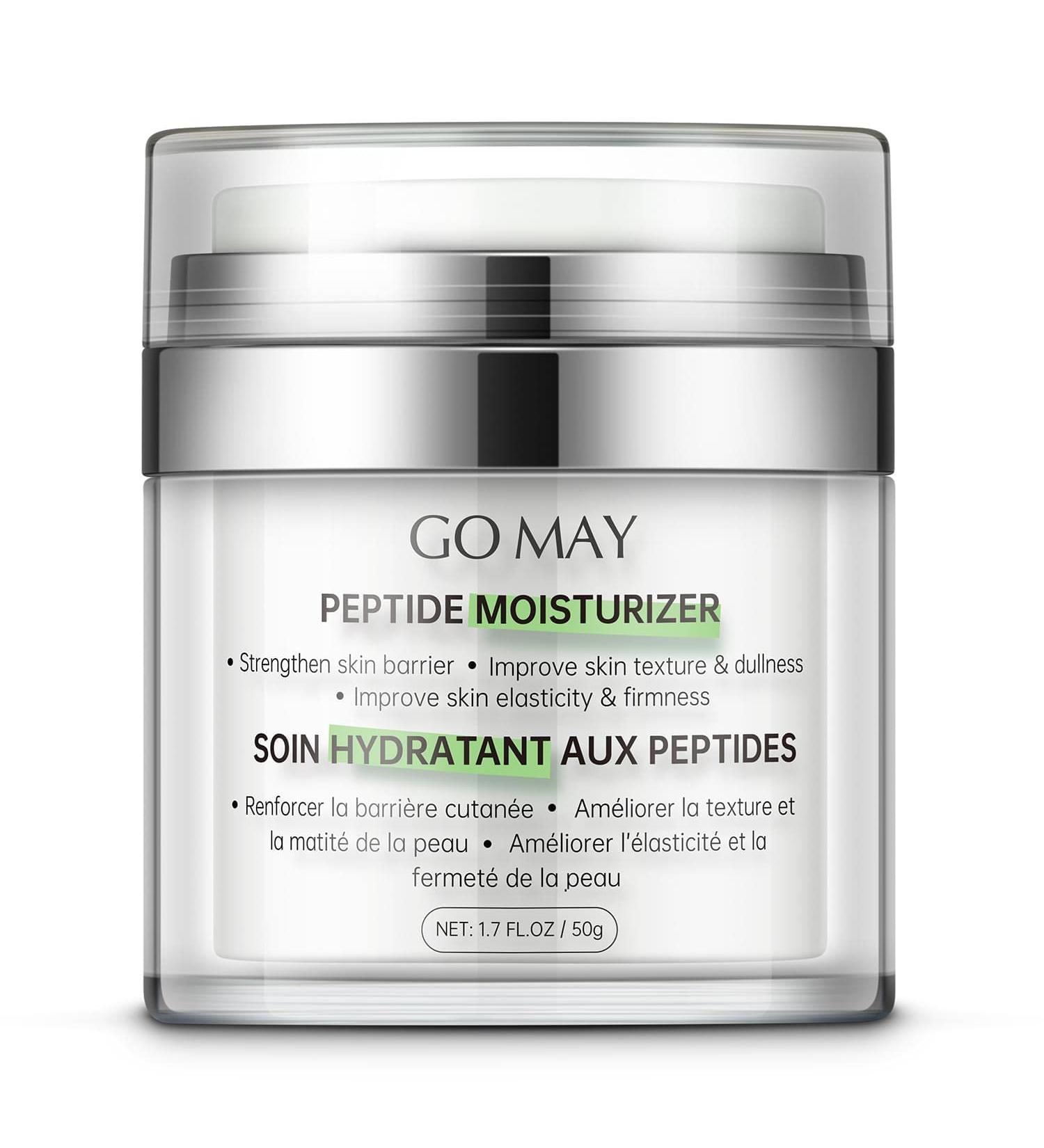 GO MAY Peptide Moisturizer PM01 | Anti-Aging Daily Cream | Hydrating Moisturizer - 1.7 FL.OZ - Shop Internationally - Buy Online on GoSupps.com