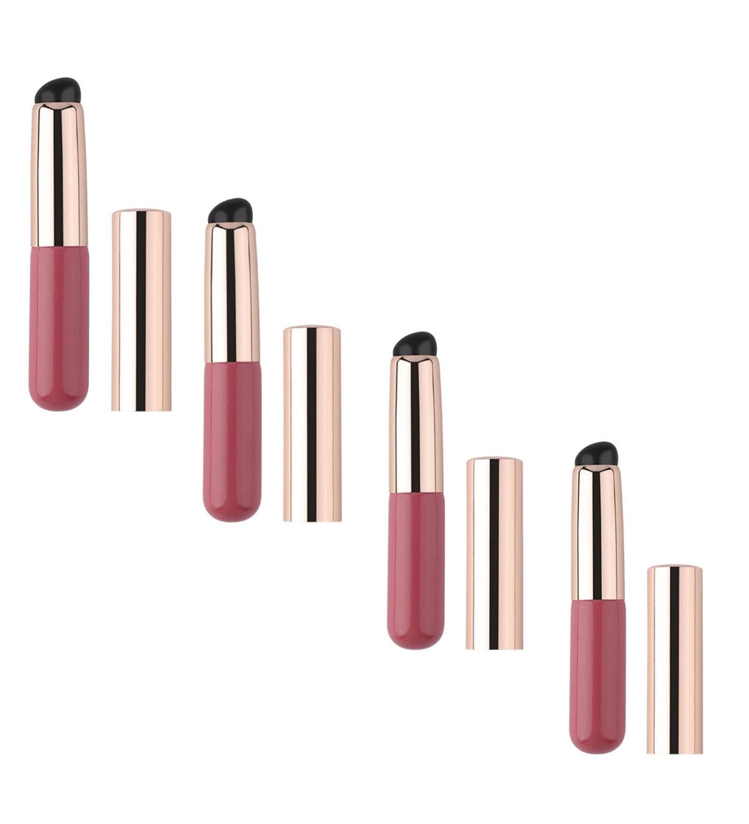 4 Silicone Lip Brush Soft Silicone Brush Silicone Lip Applicator Portable Multifunctional Silicone Brush Lip Makeup Tool for Concealer Lipstick - Buy Online on GoSupps.com