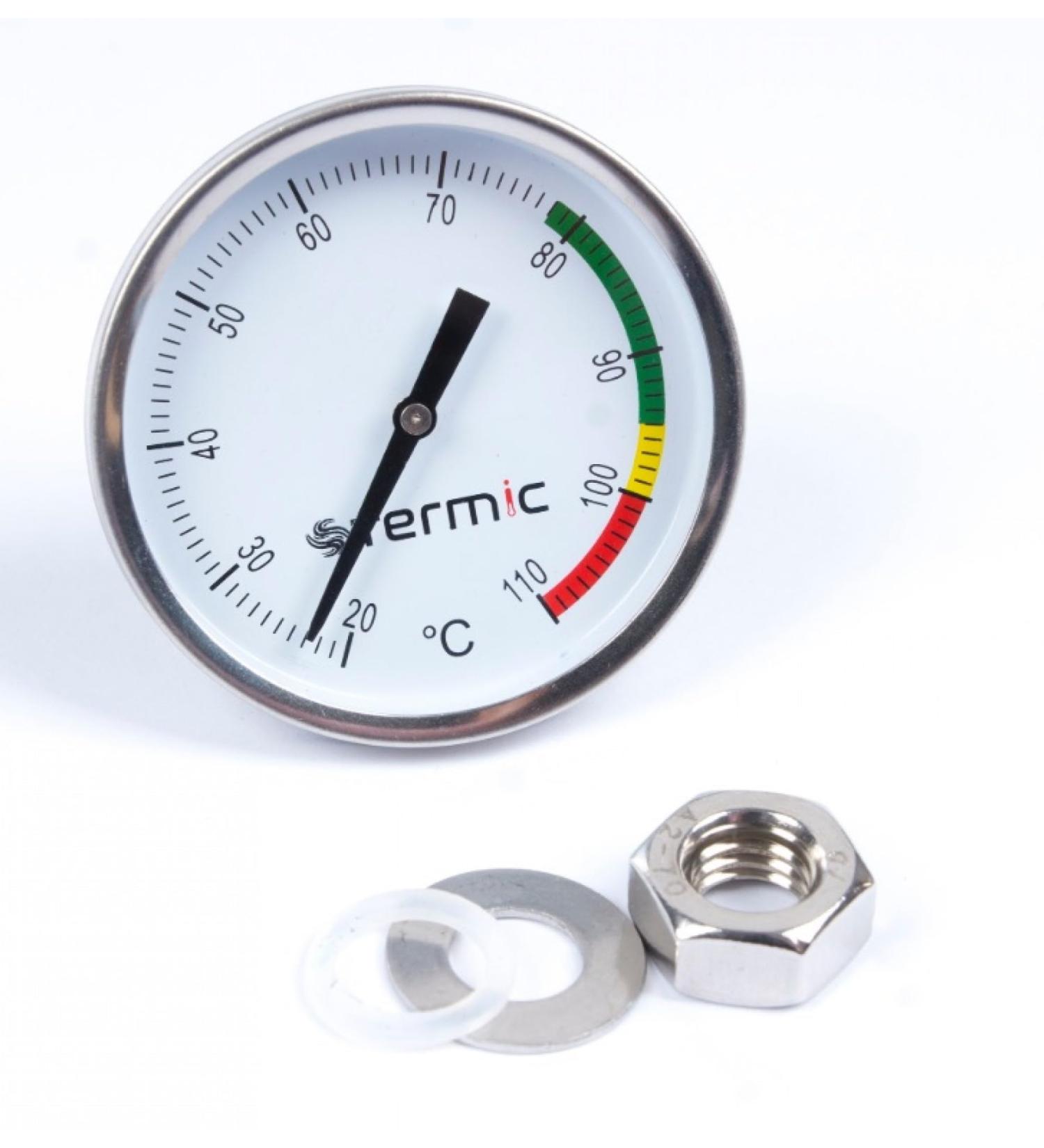 Stainless Steel Thermometer 20-110 C for BBQ Alembic Still Column Brew Kettle Smoke House - Buy Online on GoSupps.com