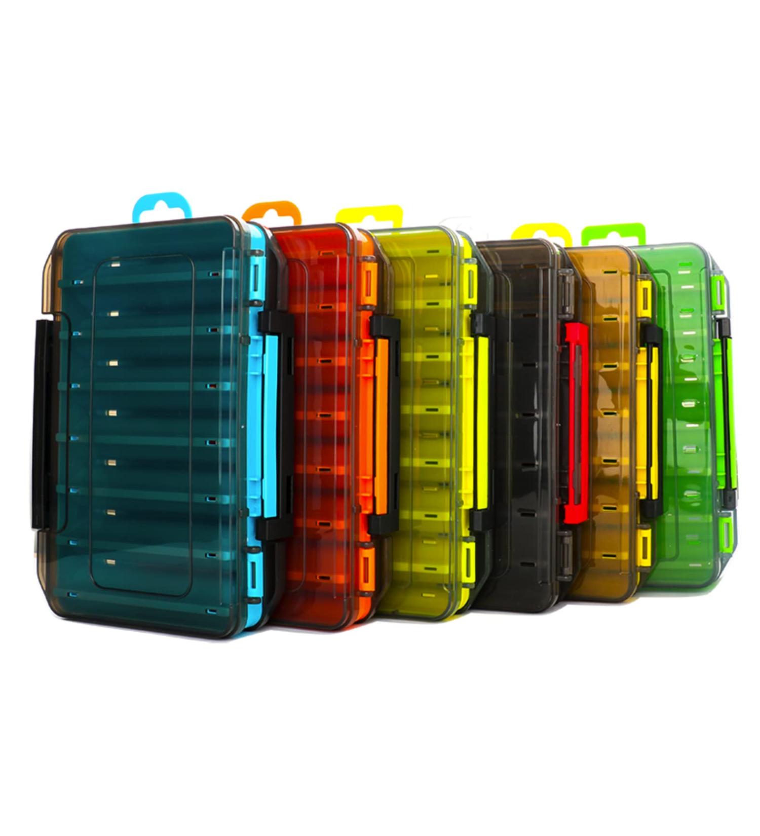 Selco Large Dual Sided Fly Box for Freshwater and Saltwater Fishing Lures - Durable with Carrying Handle - 13 1/4 x 8 1/2 x 2 - Black - Buy Online on GoSupps.com