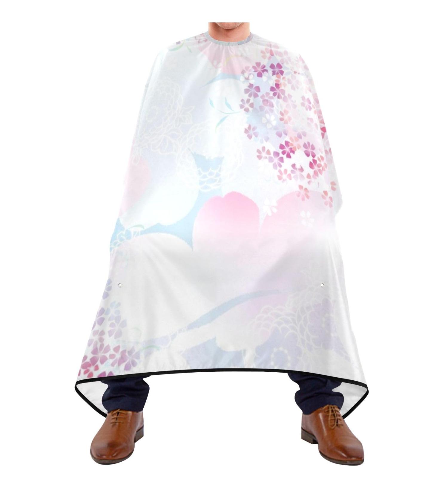 Waterproof Barber Cape - Japanese Sakura & Cheetah Haircut Bib for Men & Women | Unisex Hair Cutting Cape - Buy Online on GoSupps.com