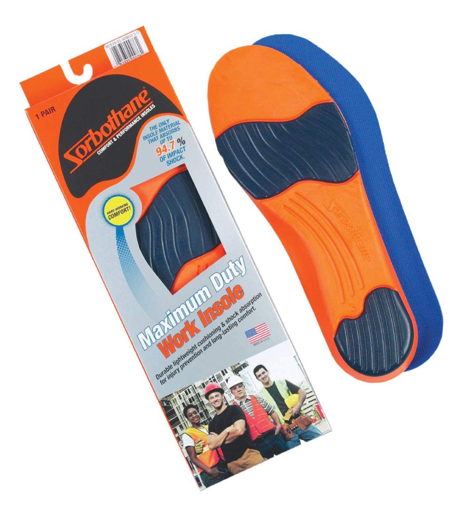 Sorbothane Maximum Duty Work Insoles F - Buy Online on GoSupps.com