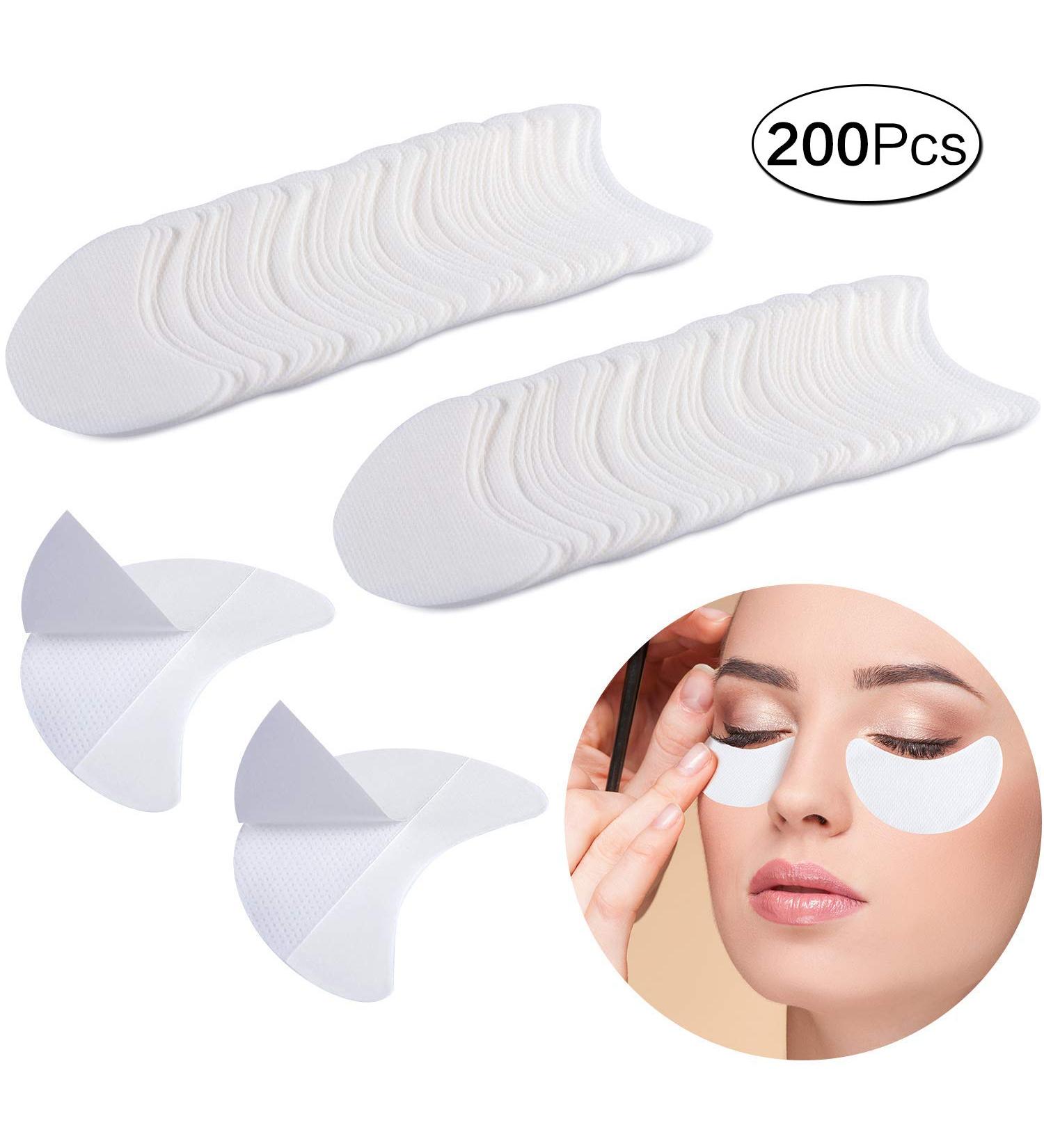 200 Pcs Eyeshadow Stencils White Eyeshadow Shield Pads Adhesive under Eye Eyeshadow Pads for Women Makeup Using L Size - Buy Online on GoSupps.com