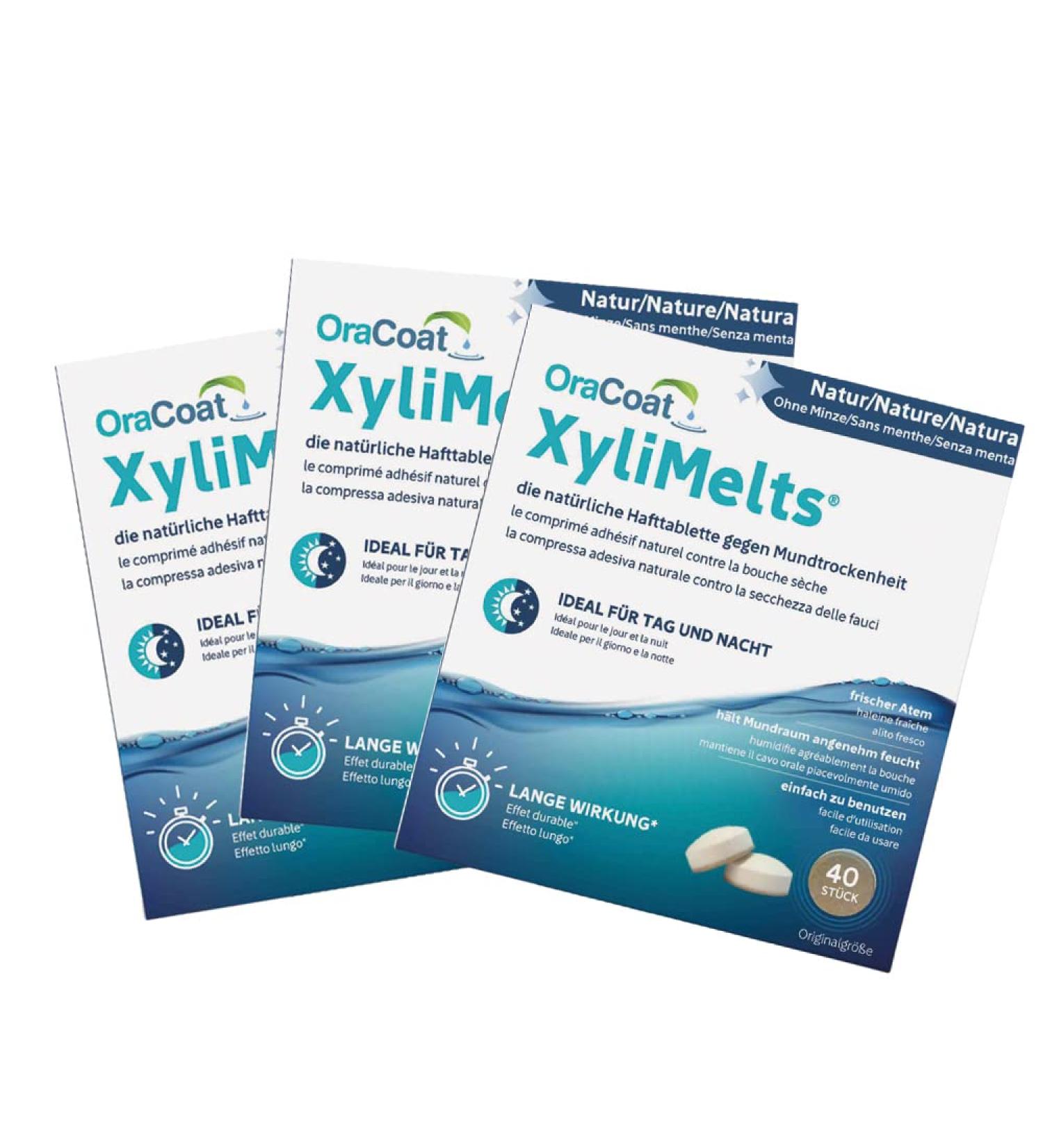 OraCoat XyliMelts - 120 Vegan Adhesive Tablets for Dry Mouth Relief | Discreet & Sleep-Friendly Solution - Buy Online on GoSupps.com