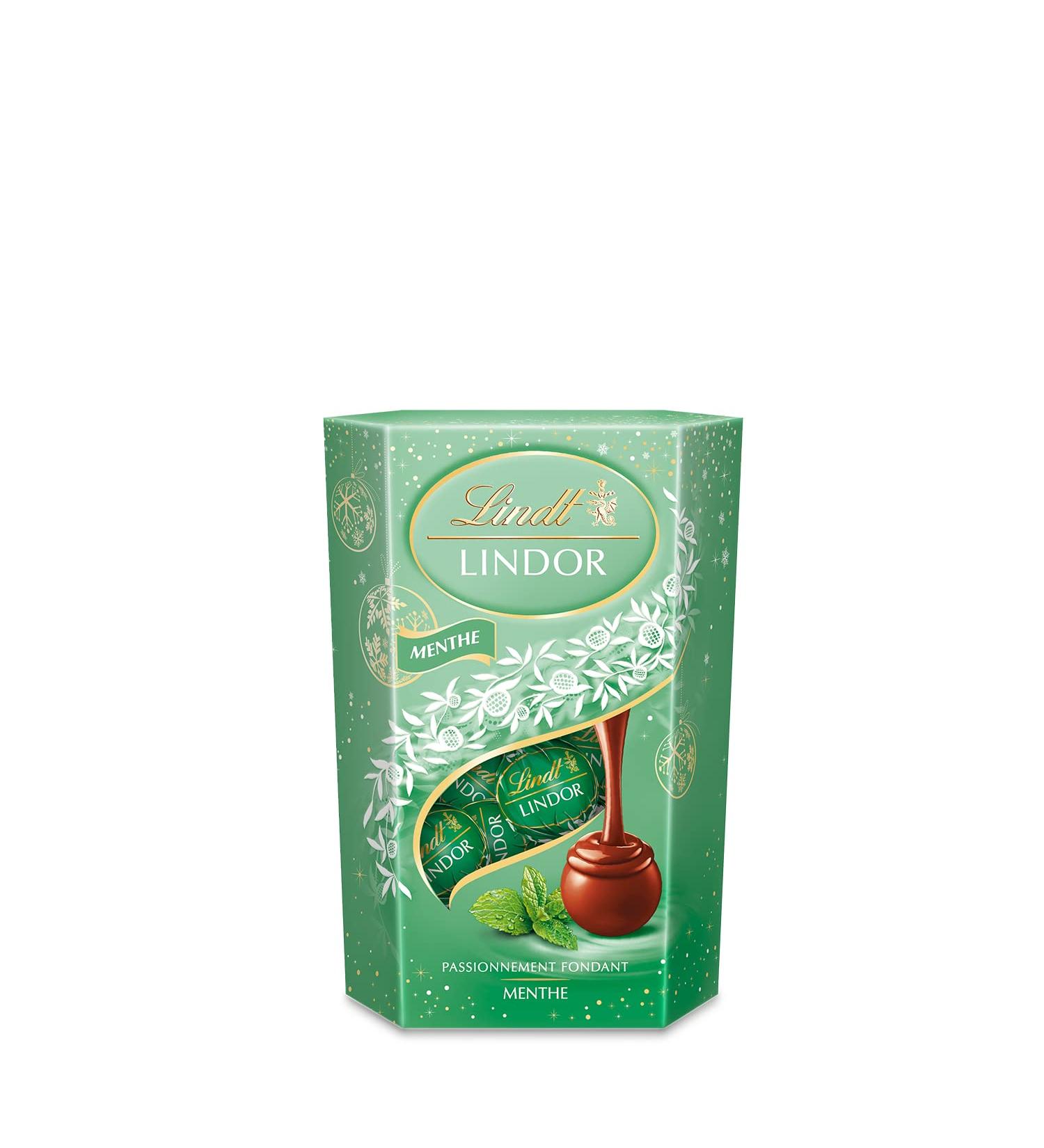 Lindt Lindor Milk Chocolate Mint Cone 200g - Buy Online on GoSupps.com