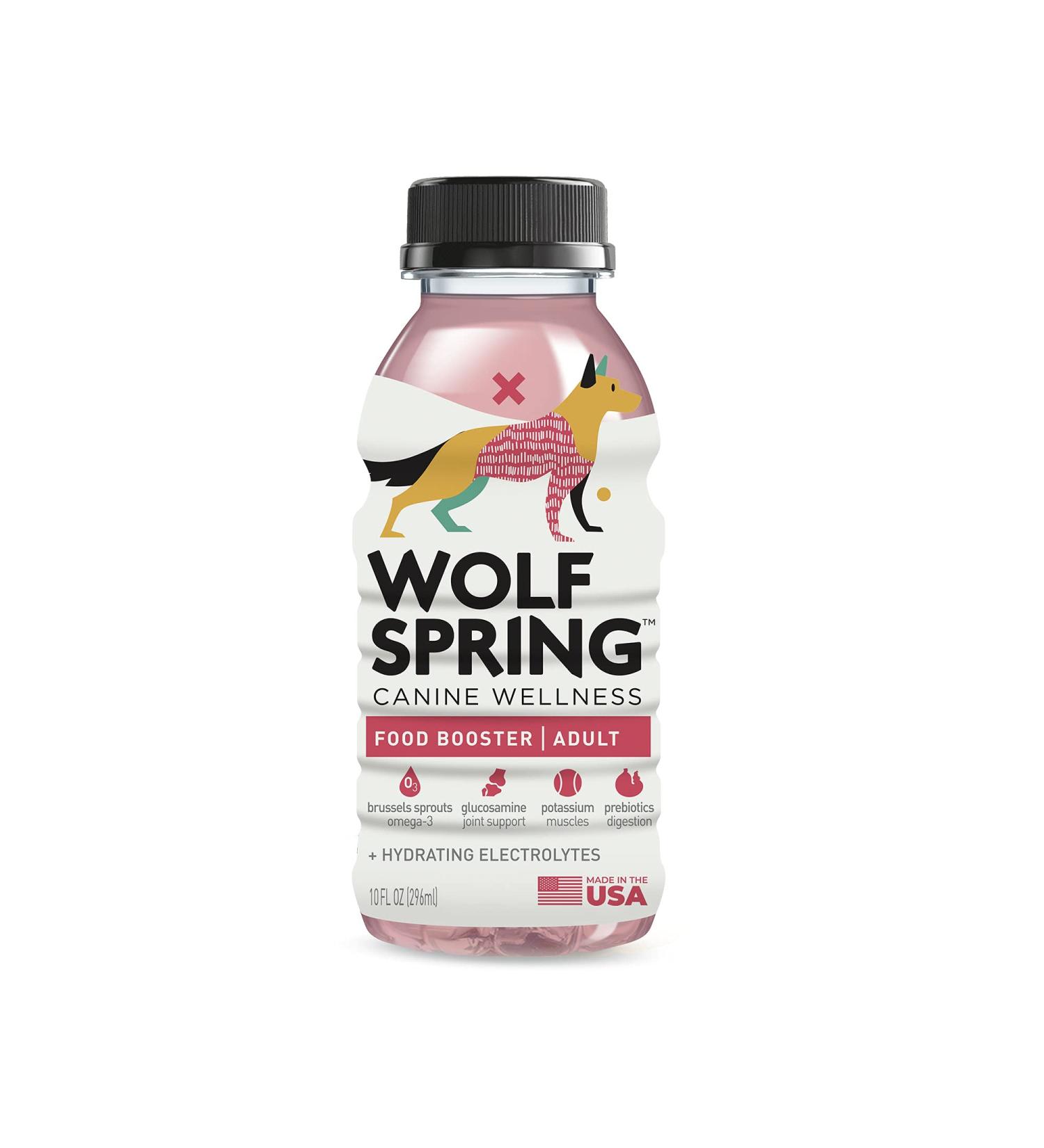 Natural Wolf Spring Dog Food Supplement for Adult Dogs | Skin, Coat & Joint Support | Digestive Health Multivitamin with Omega-3 | Plant Based Additive | 10oz (Pack of 24) - Buy Online on GoSupps.com