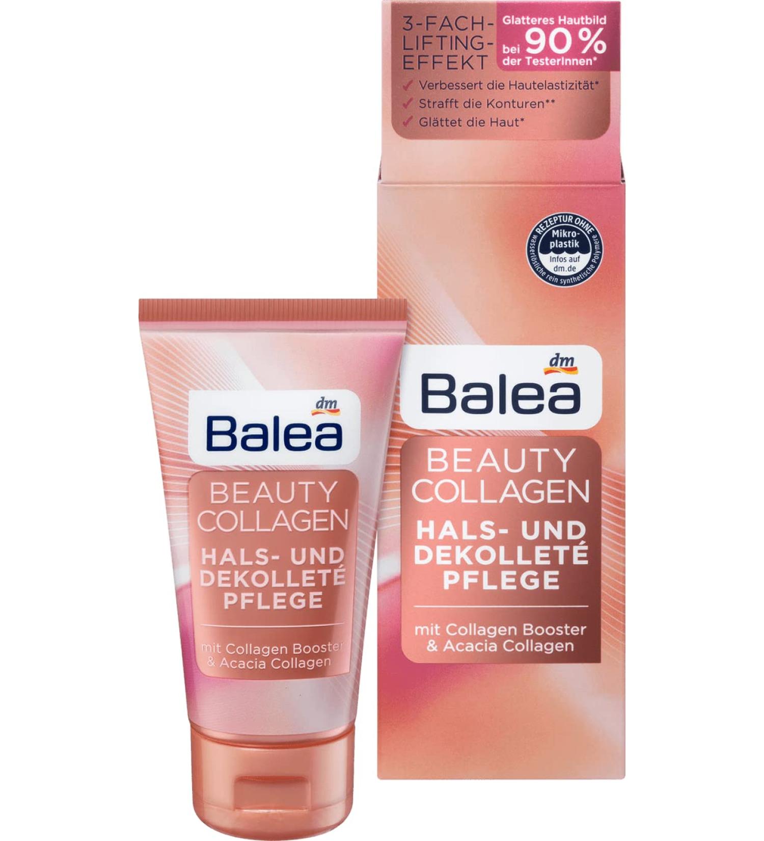 Balea Beauty Collagen Neck and D collet Care 50 ml - Firming & Hydrating Cream for Youthful Skin - Shop Internationally - Buy Online on GoSupps.com