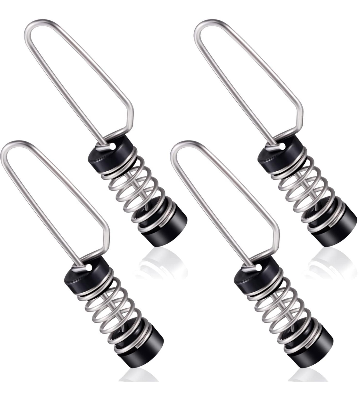Moxweyeni Fishing Flag Clips Boat Flag Stainless Steel Marine Boat Flag Clips for Halyards Outrigger Lines Antennas Stern Lights Flagpole Rope 4 - Buy Online on GoSupps.com