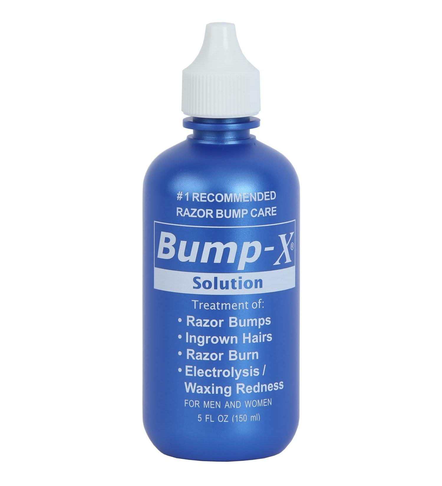 REXSOL Bump-X Solution | Treatment of: Razor Bumps Ingrown Hairs Razor Burn Electrolysis/Waxing Redness | For Men & Women. (150 ml / 5 fl oz)