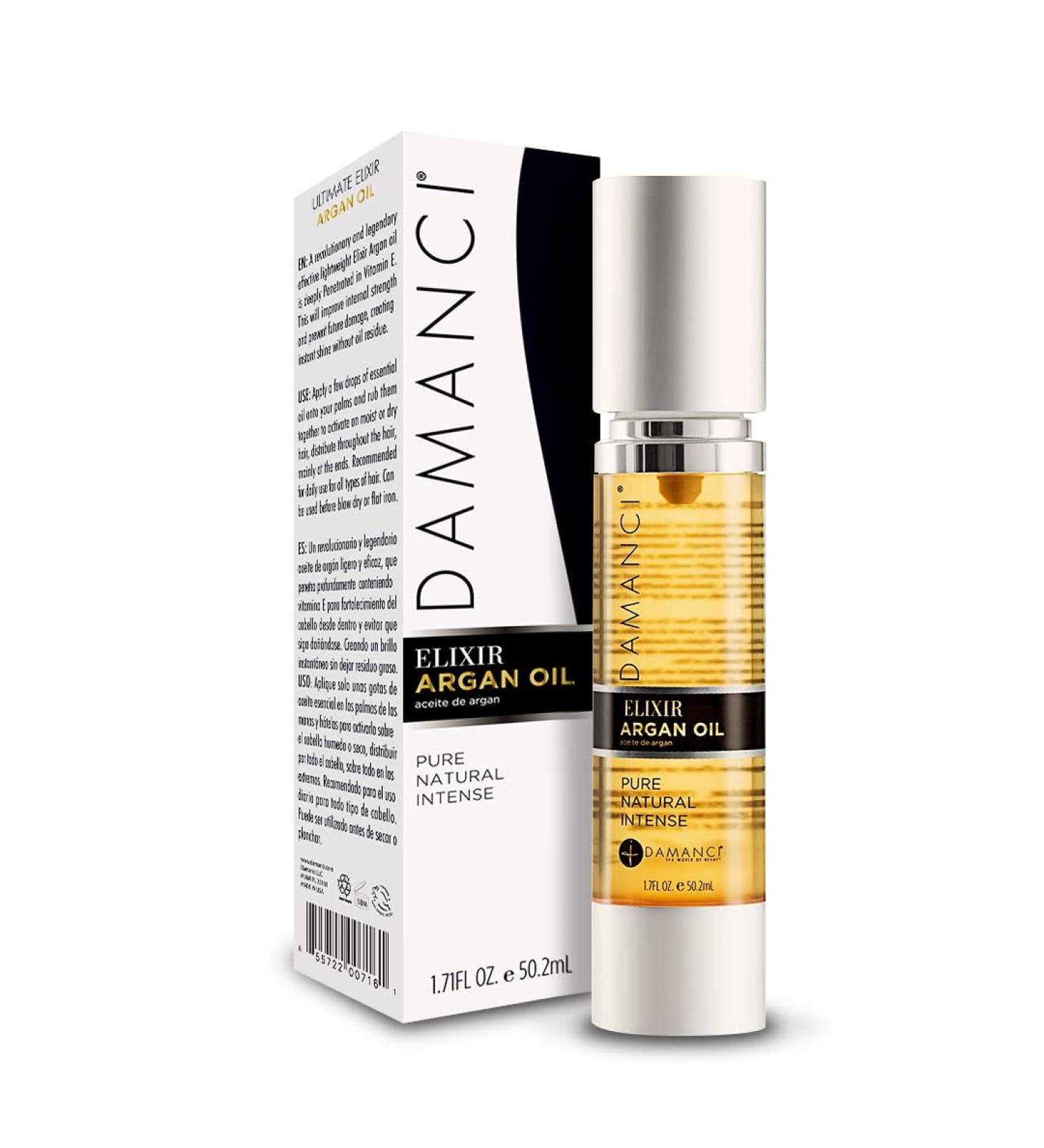 DAMANCI Argan Oil Hair Spray 1.7oz - Nourishing & Moisturizing Formula for Frizz Control - Non-Greasy with Certified Organic Argan Oil - No Oily Residue | 1 Pack - Buy Online on GoSupps.com