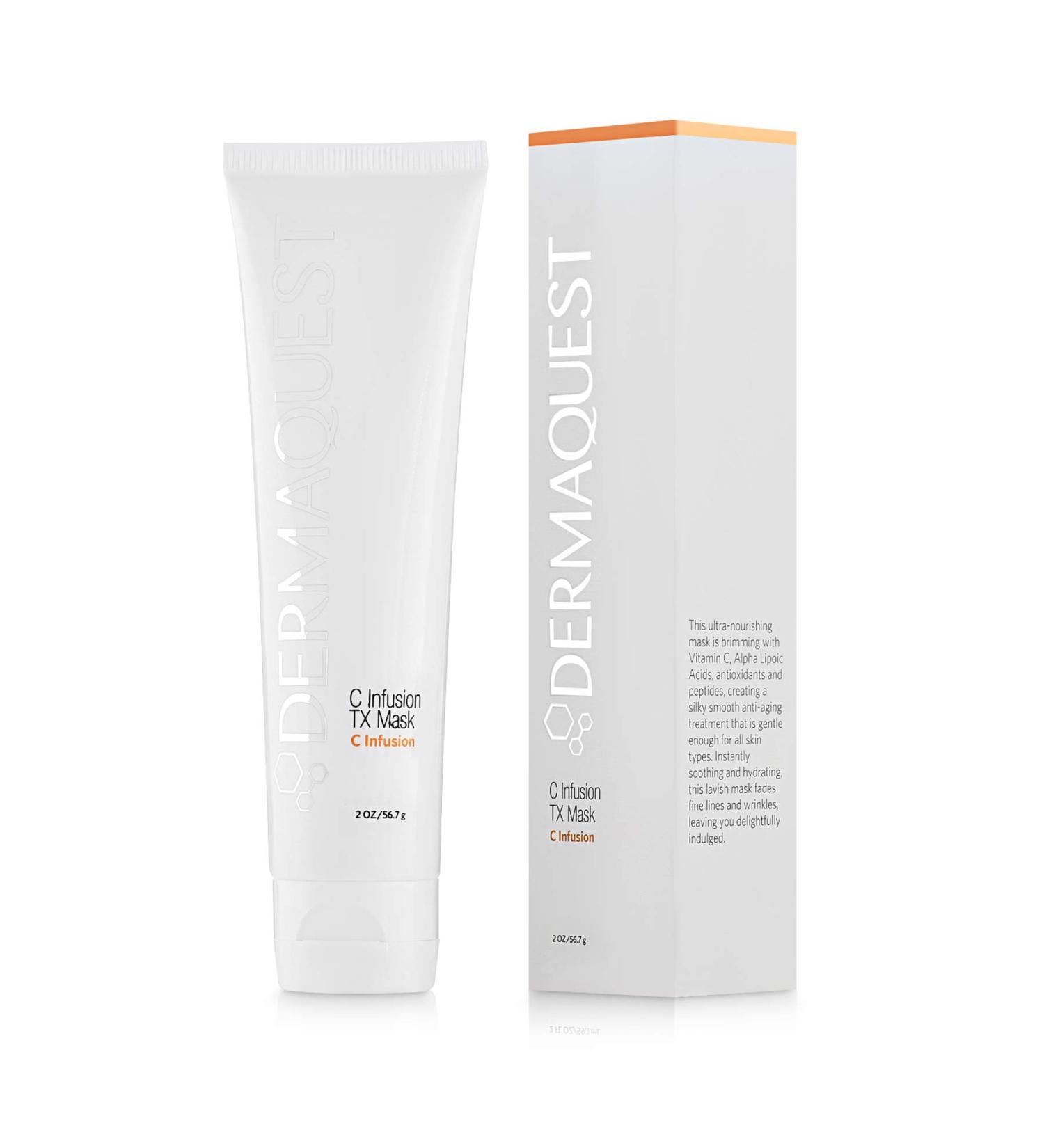 DermaQuest C Infusion TX Anti-Aging Vitamin C Face Mask - Brightening Energizing & Pore Minimizing - 2oz for Men & Women | Shop Internationally - Buy Online on GoSupps.com