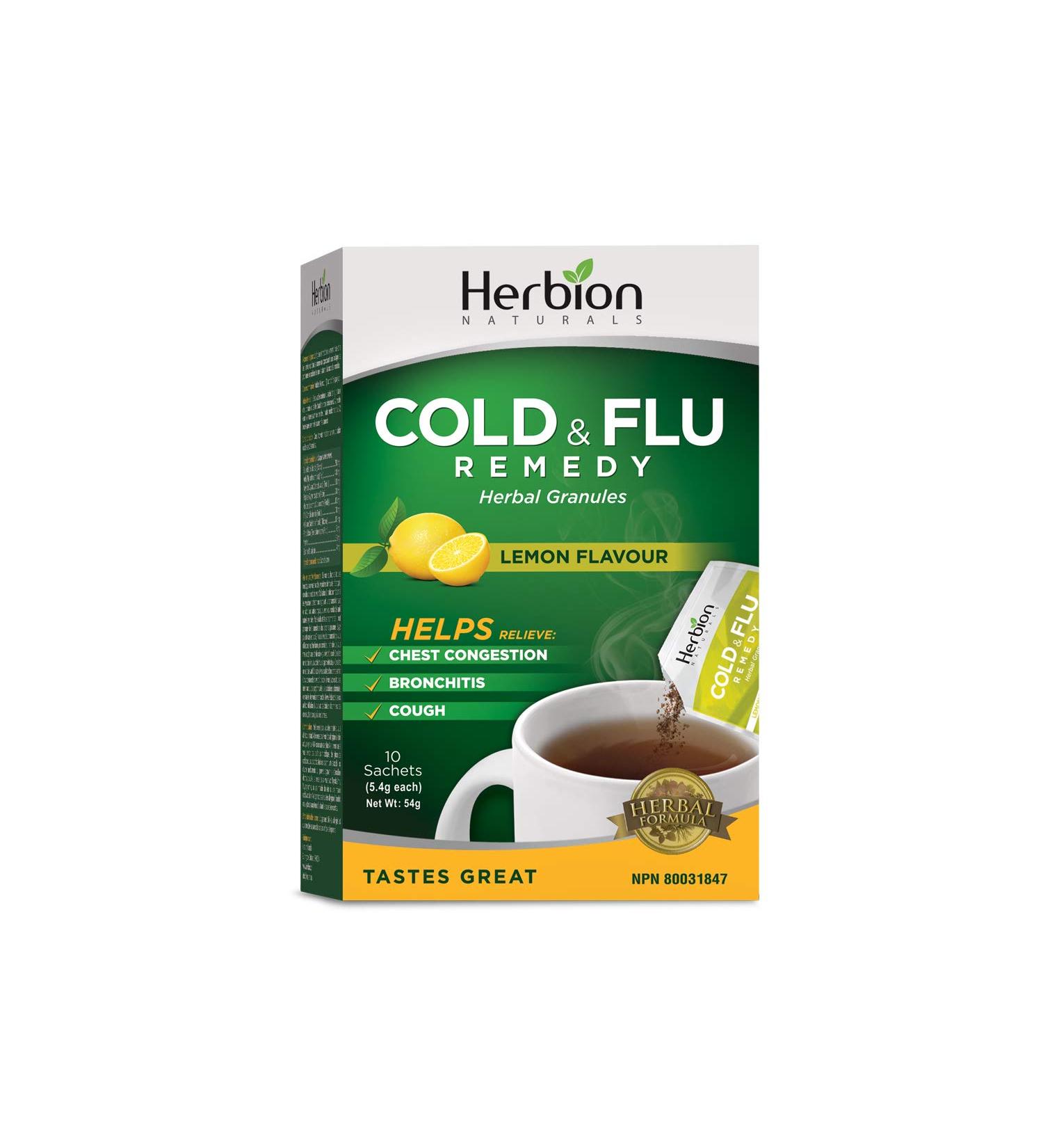 Herbion Naturals Respiratory Care Granules With Natural Lemon Flavor 10 count sachet - Buy Online on GoSupps.com