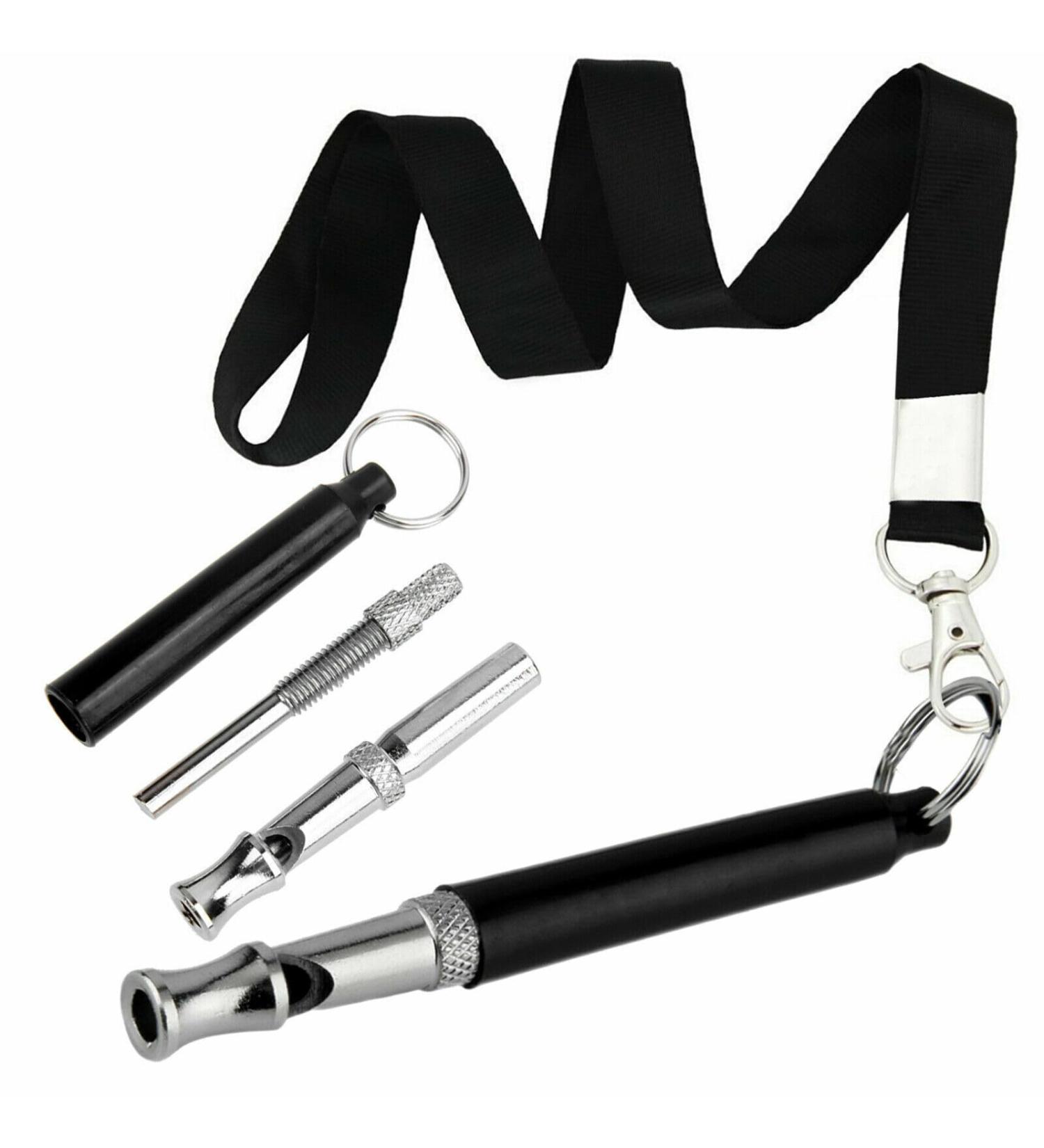 MART Deals LTD Stainless Steel Dog Whistle with Lanyard - Adjustable Frequencies Whistles for Recall and Pet Behavior Control - Neck Strap Dog Training Assistant for Barking Control - Buy Online on GoSupps.com