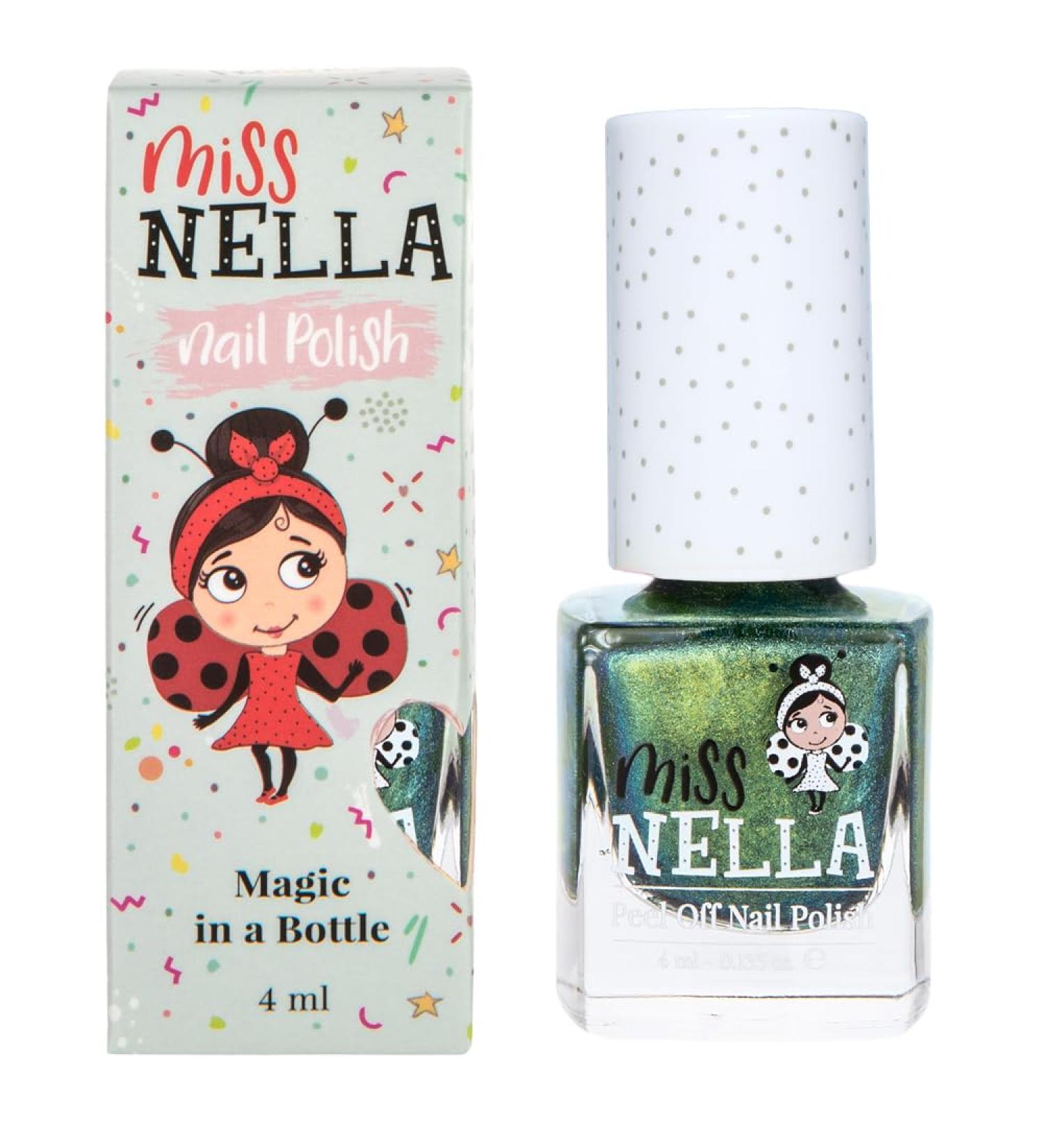 Miss Nella Alian Poo - Non-Toxic Green Peel-Off Nail Polish for Kids | Water-Based & Odorless - Safe & Fun Manicure! - Buy Online on GoSupps.com