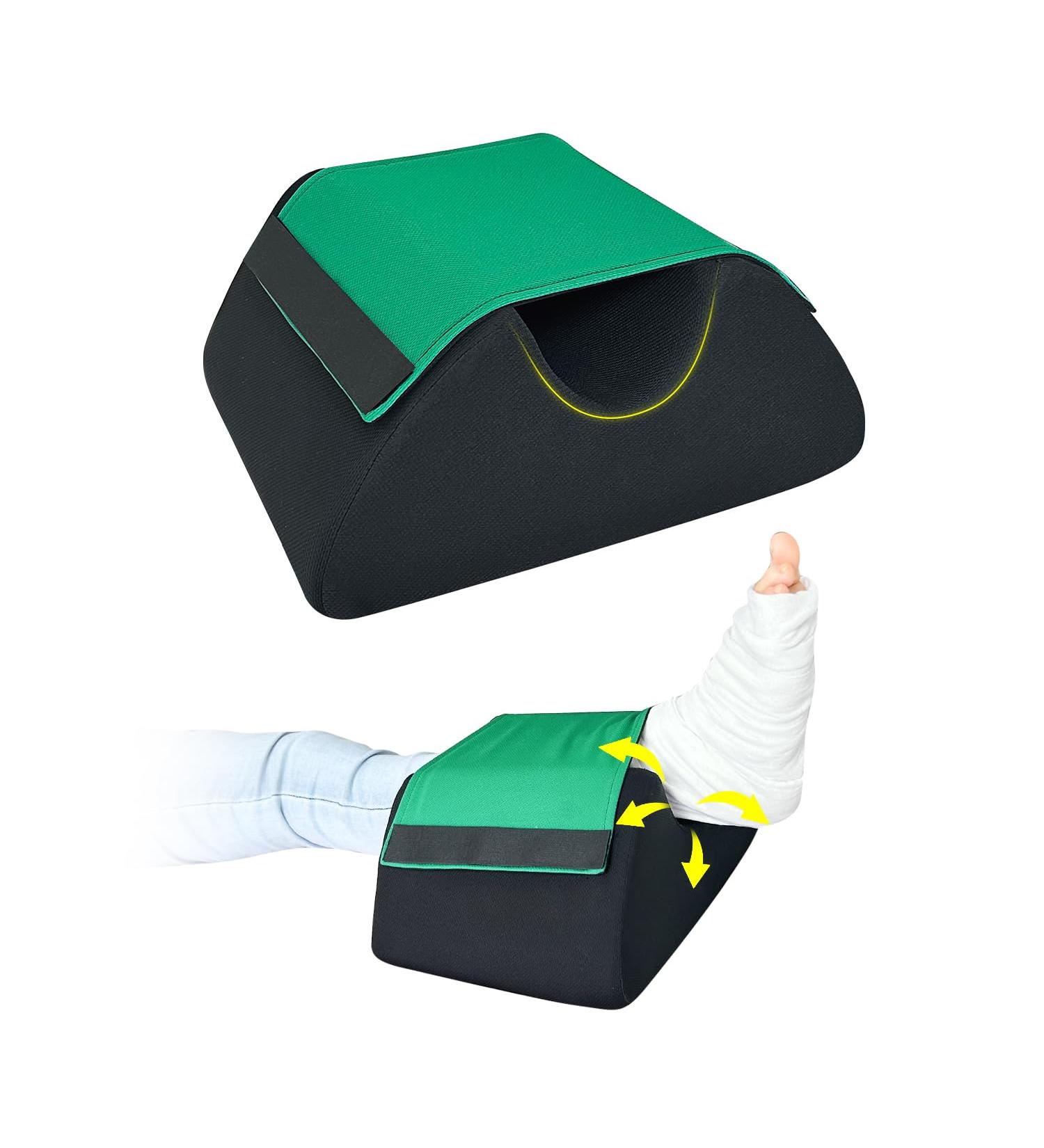 Foot Elevation Pillow for Post Surgery Relief | Ankle Elevation Wedge for Heel Protection & Pain Relief - Ideal for Bed Sores & Pressure Sores (1pc - Buy Online on GoSupps.com