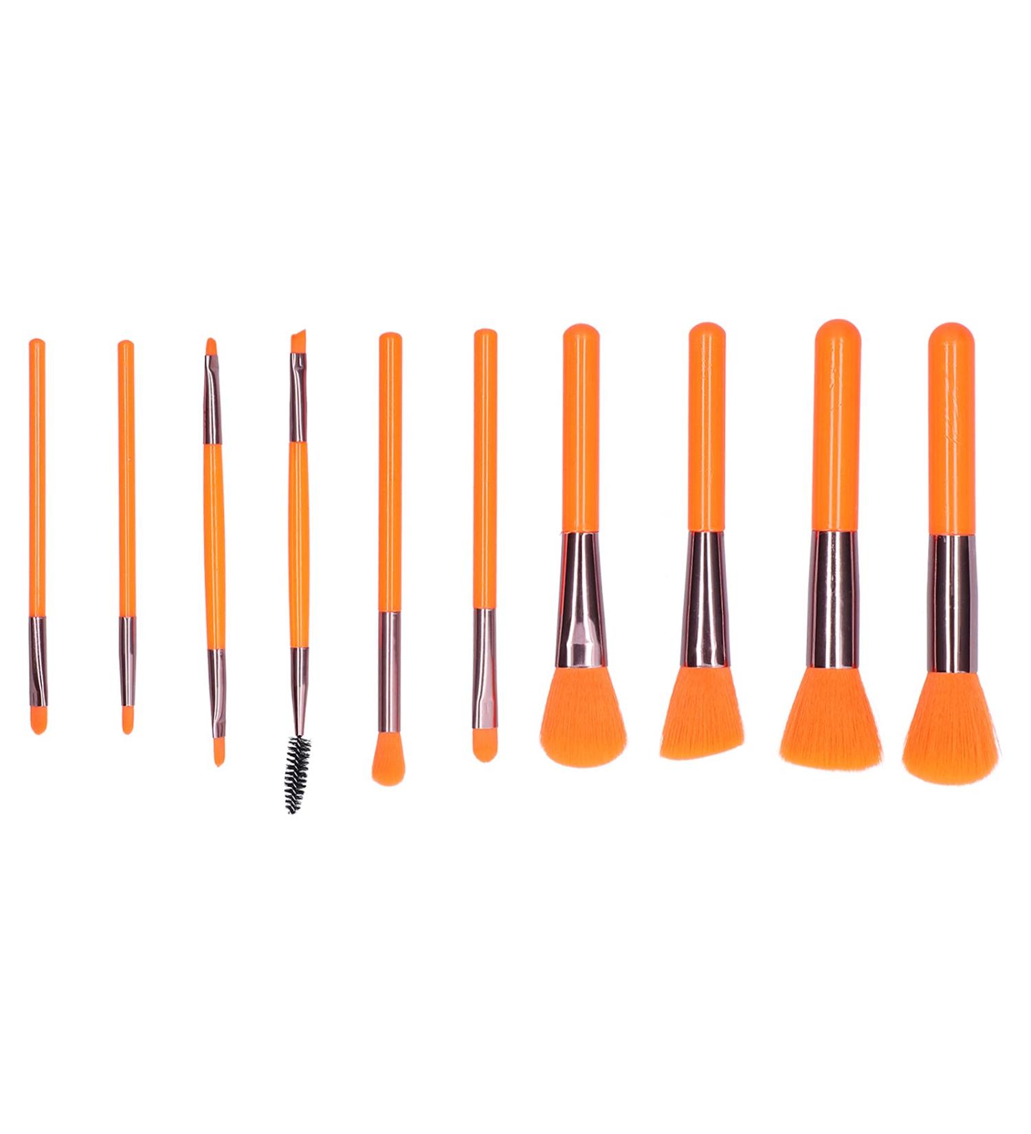 Soft Hair Eyeshadow Loose Powder Makeup Brush Set for Beginners | Orange Cosmetic Tools - Buy Now - Buy Online on GoSupps.com