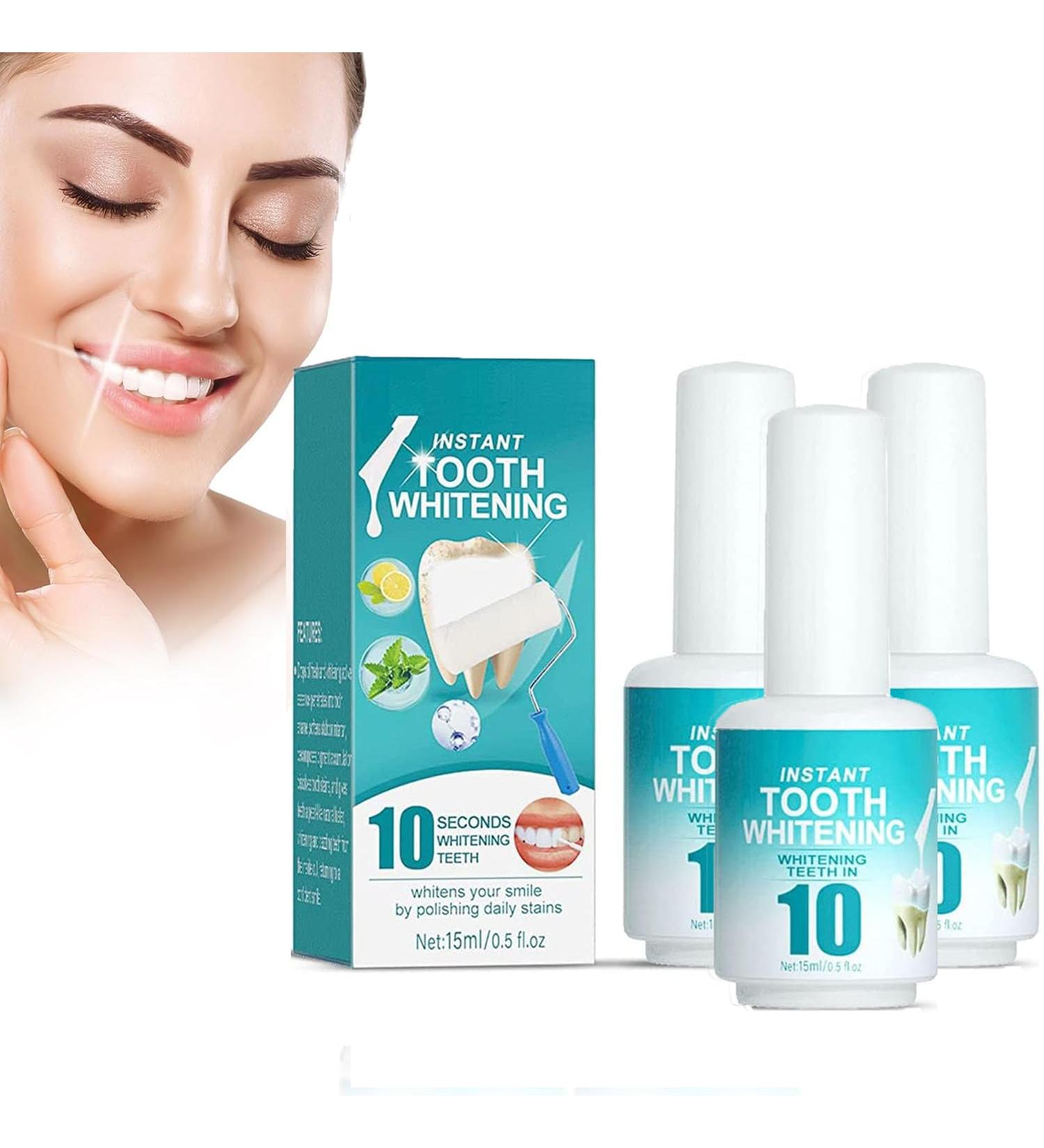Tooth Paint - 15ml Instant Teeth Whitening Gel | 3Pcs Color Correcting Tooth Stain Remover - Buy Online on GoSupps.com