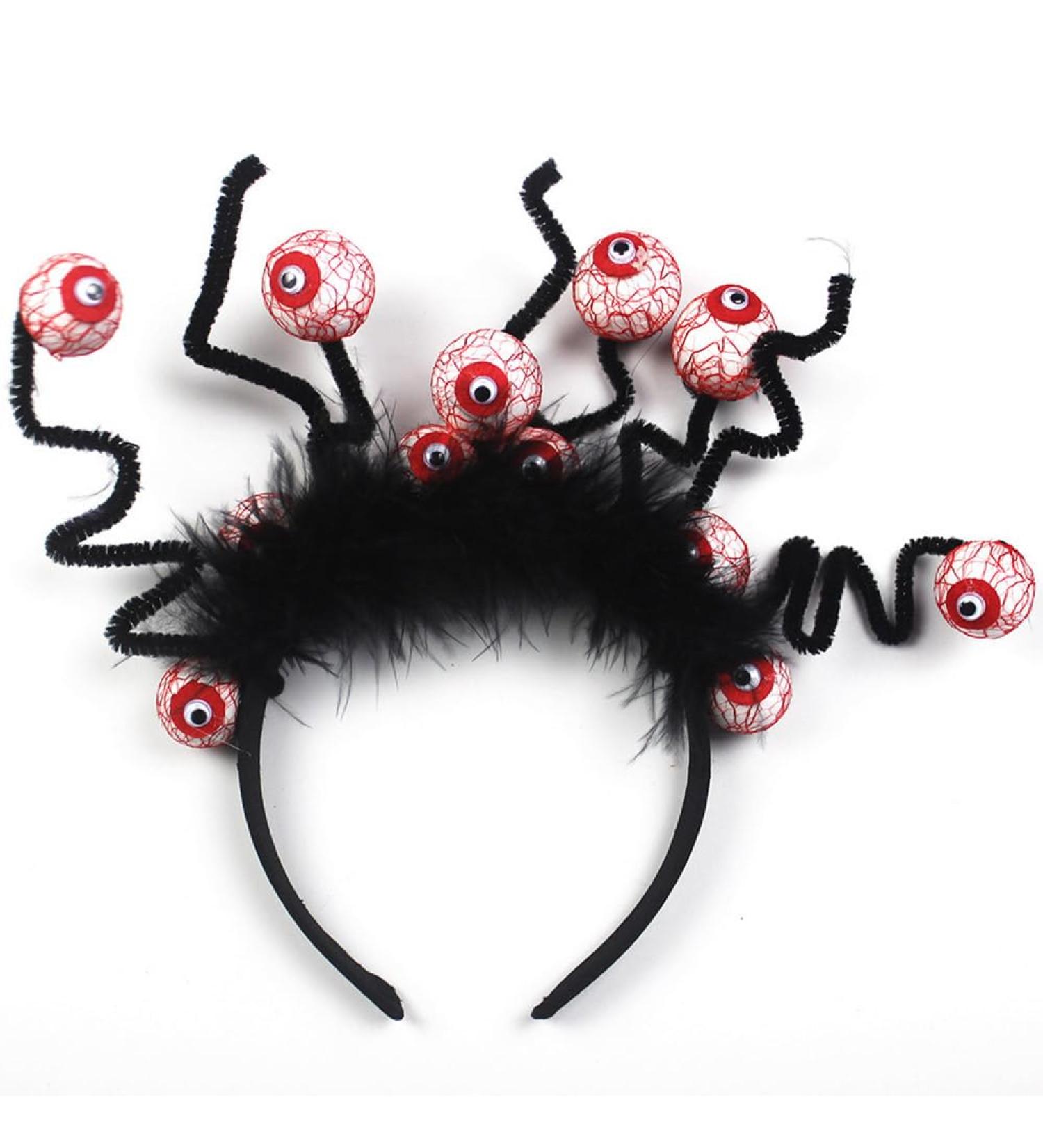 Zoestar Halloween Headband Scary Eyeballs Headband Witch Cosplay Hair Band Halloween Festival Costume Hair Accessories for Women - Buy Online on GoSupps.com