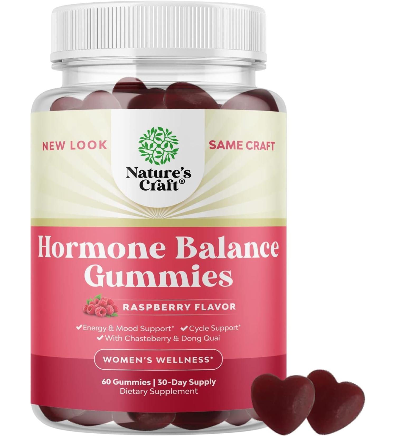 Hormone Balance Gummies with Vitamin B6 & Dong Quai for Women - Menopause & PMS Support - Buy Online on GoSupps.com