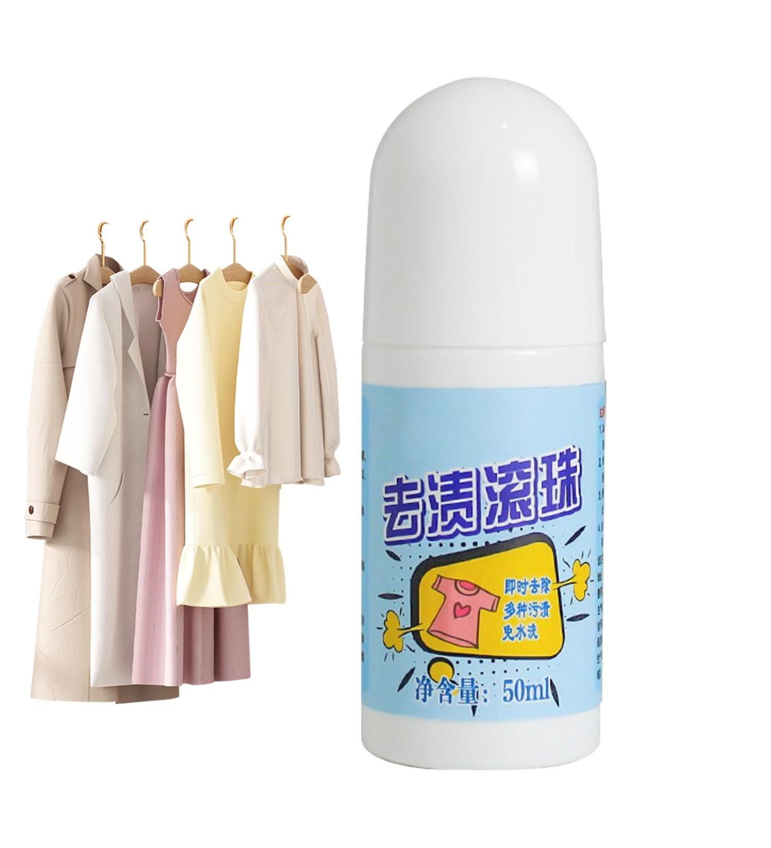 Laundry Stain Remover 50ML No-Wash Laundry Oil Stain Removal Roller Home Cleaning Agent For Jeans Clothing Pants Carpet Down Jacket Hersil - Buy Online on GoSupps.com