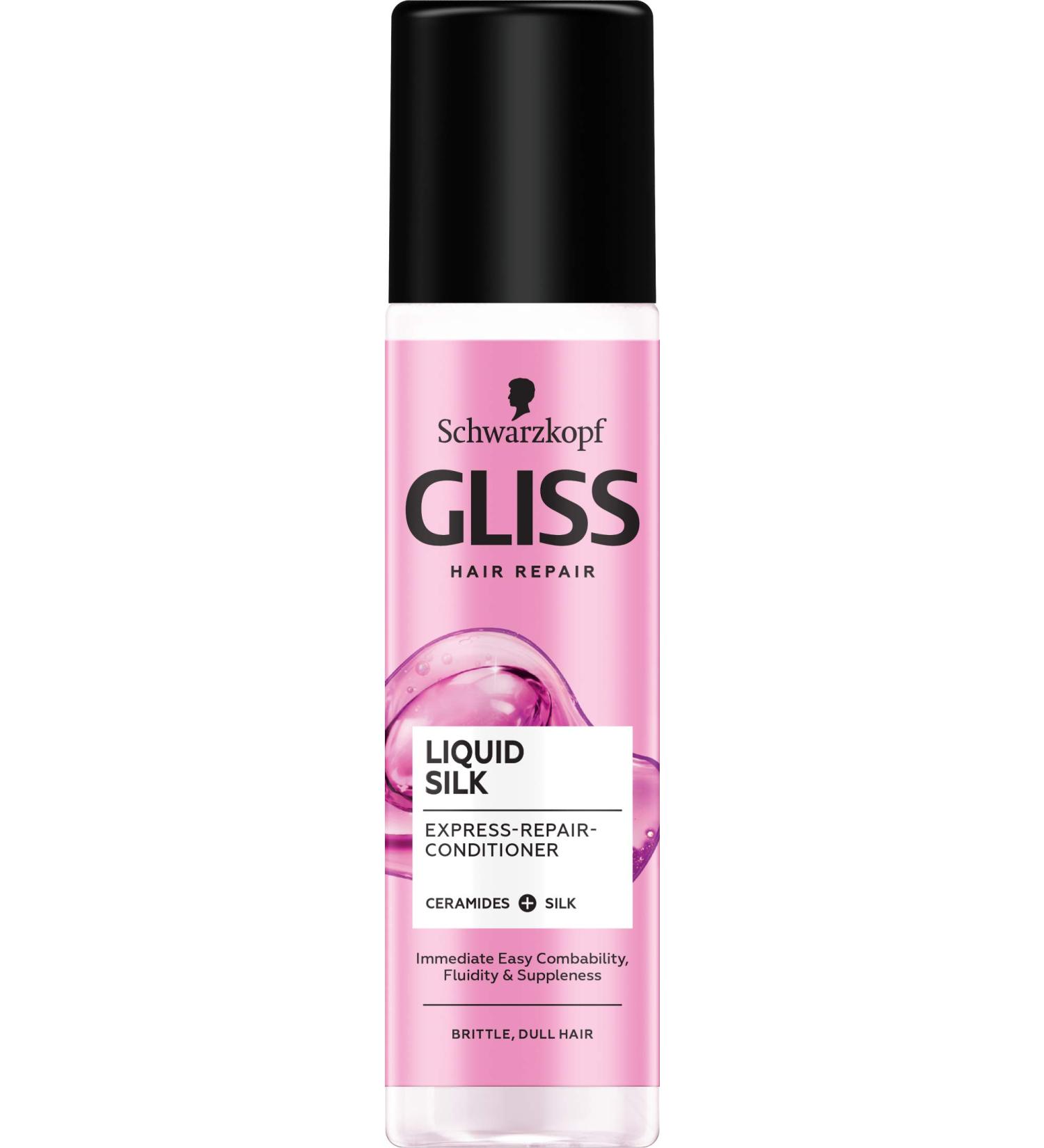 Gliss Kur Liquid Silk Repair Conditioner Spray 200ml/6.7 Fl. Oz - Instant Repair - Buy Online on GoSupps.com